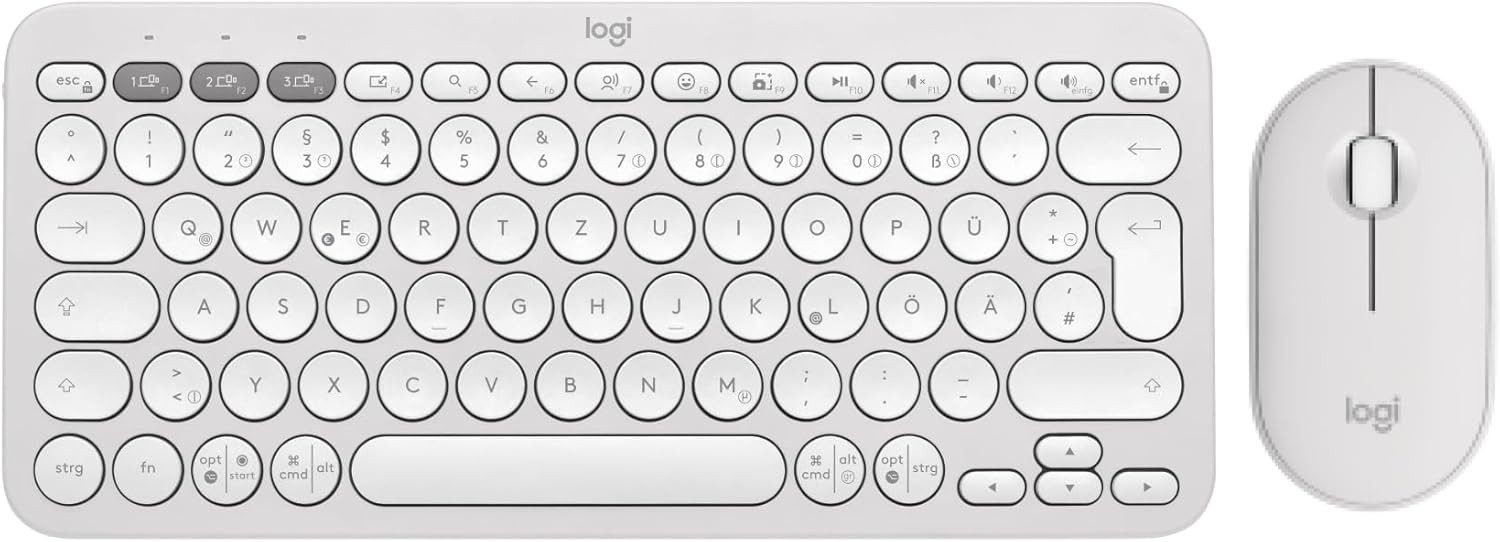 Logitech Pebble 2 Combo kabellose Tastatur und Maus (DE) Tastatur- und Maus-Set