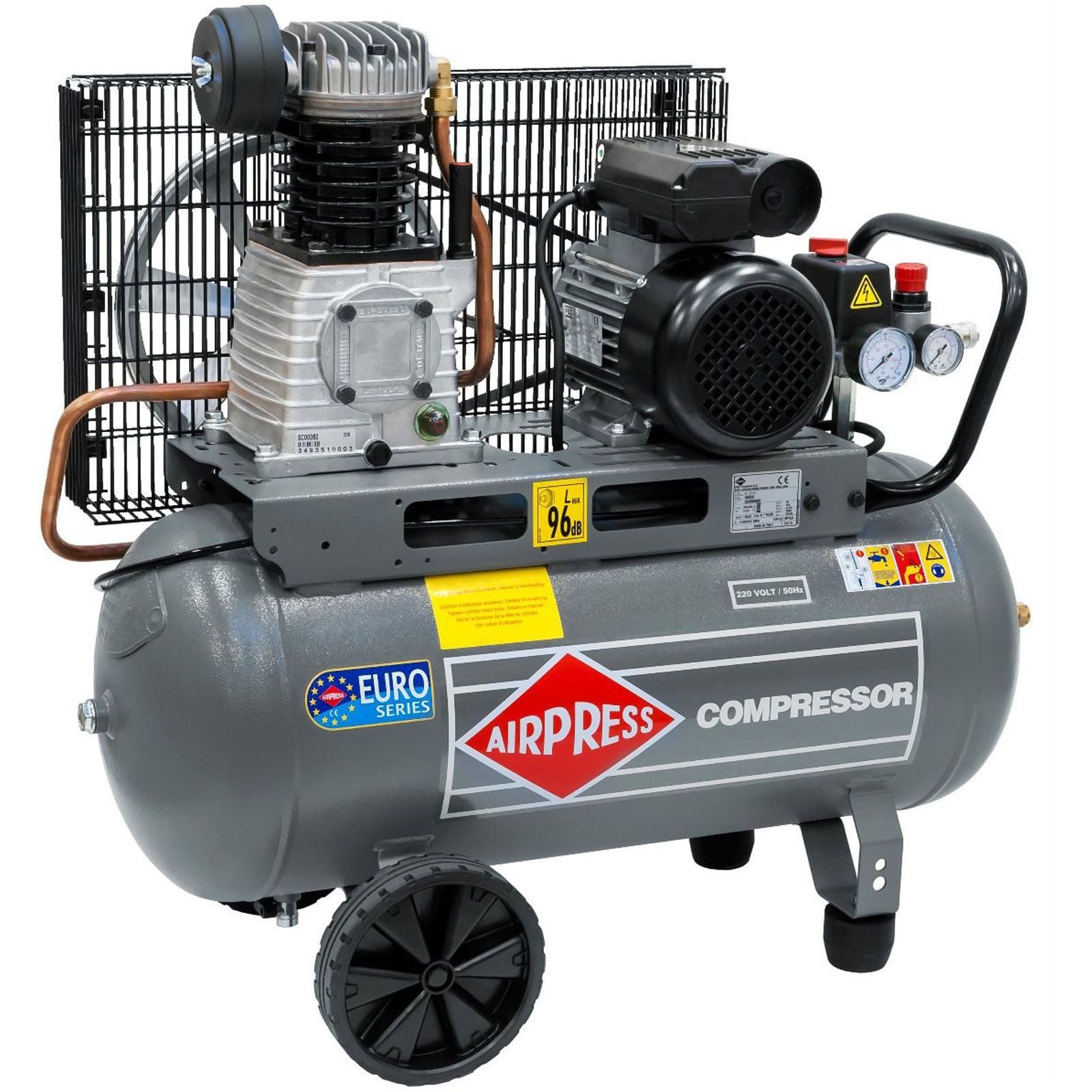Airpress Kompressor Druckluft- Kompressor 2,0 PS 50 Liter 10 bar HL-310-50 Typ 360531, max. 10 bar, 50 l, 1 Stück