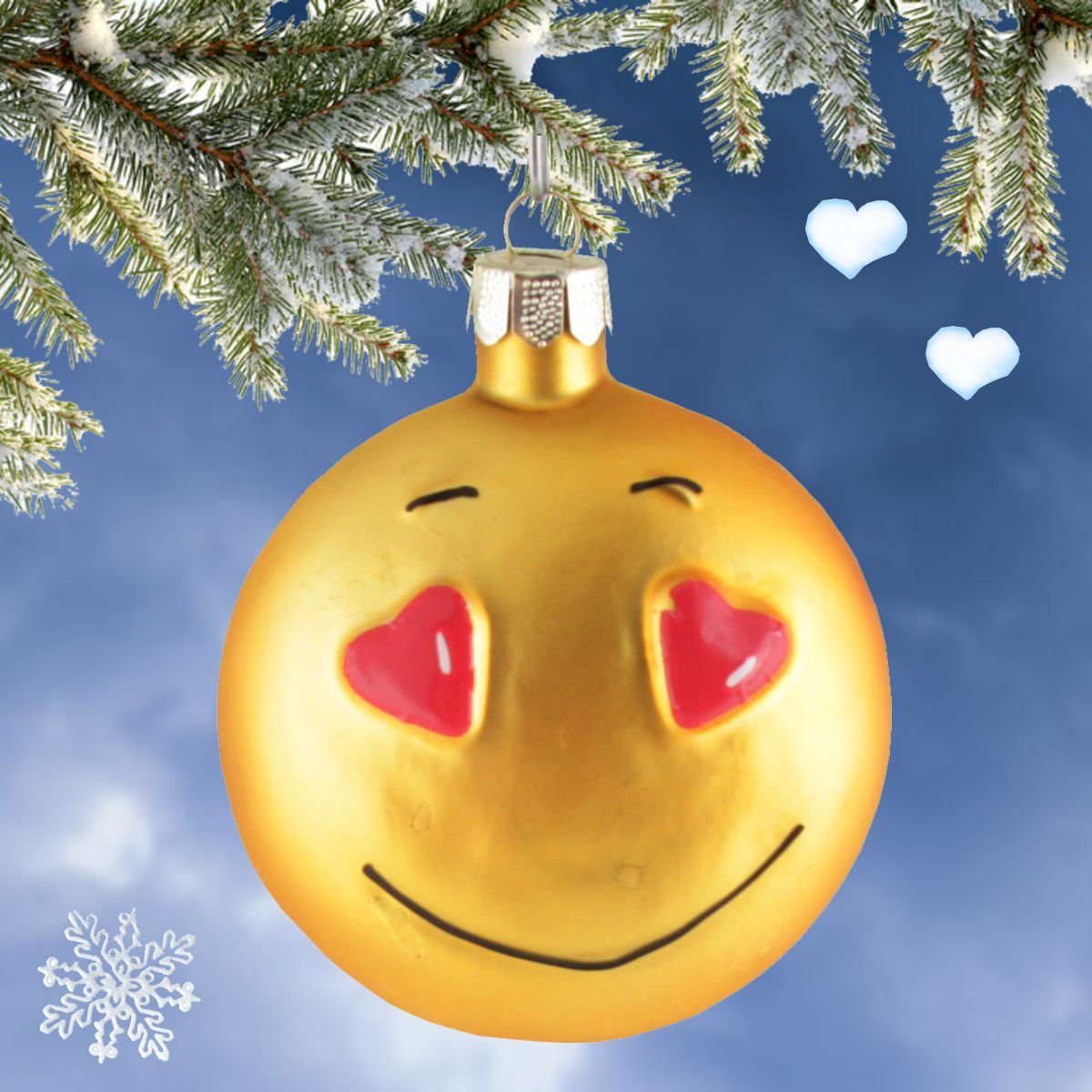 Christbaumschmuck INGE-GLAS® Jokie Weihnachts-Hänger INGE-GLAS® (1-tlg) LOVE