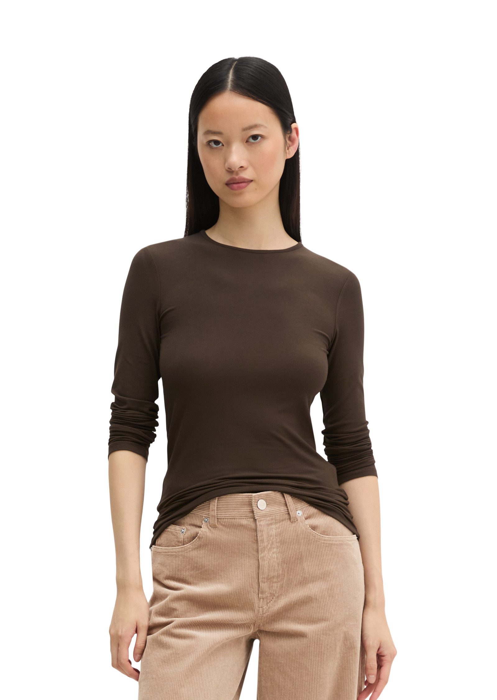 Marc O'Polo Langarmshirt aus TENCEL™ Modal-Stretch
