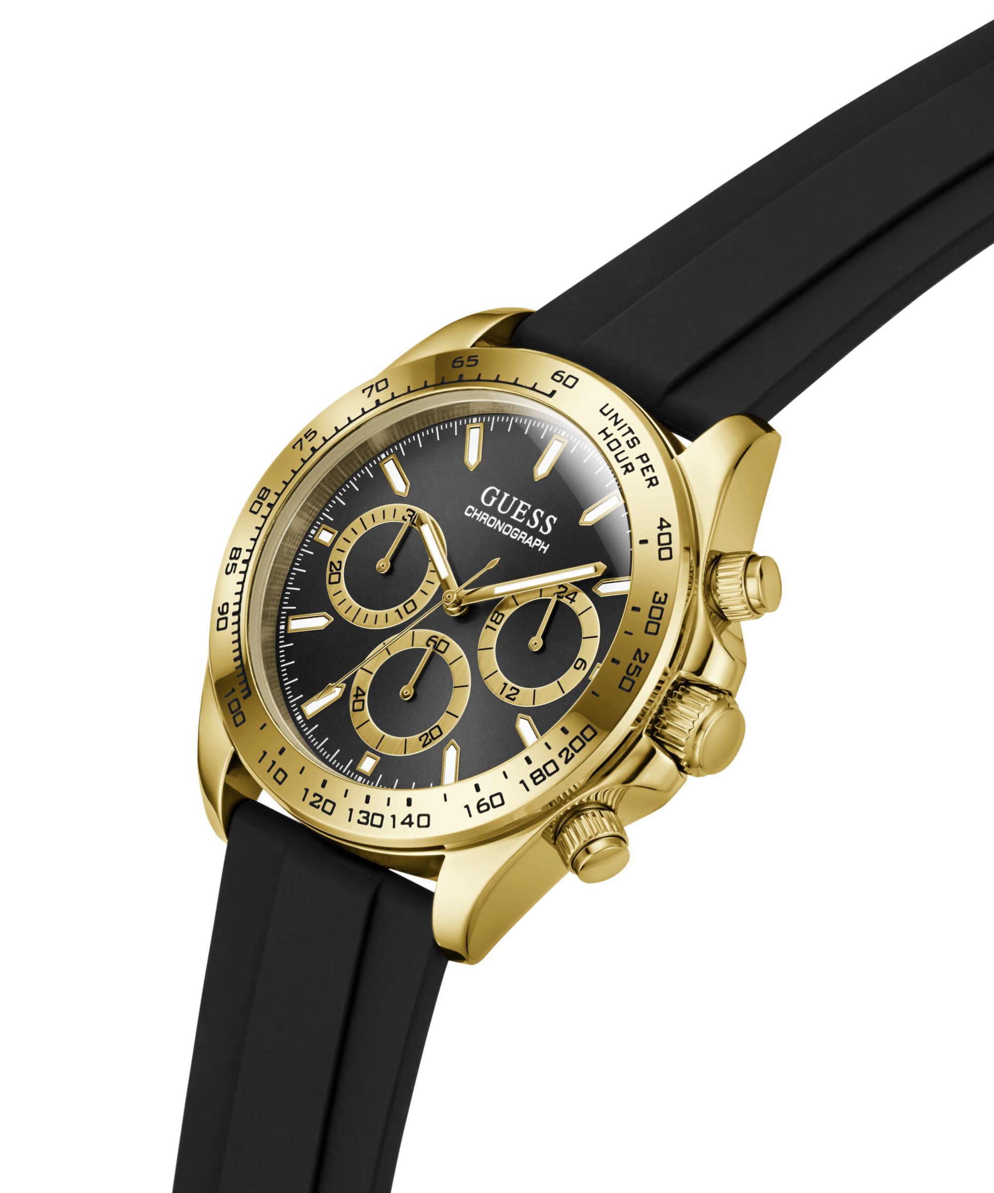 Guess Chronograph ARTHUR GW1155G2, Quarzuhr, Armbanduhr, Herrenuhr, Silikonarmband, analog, Tag