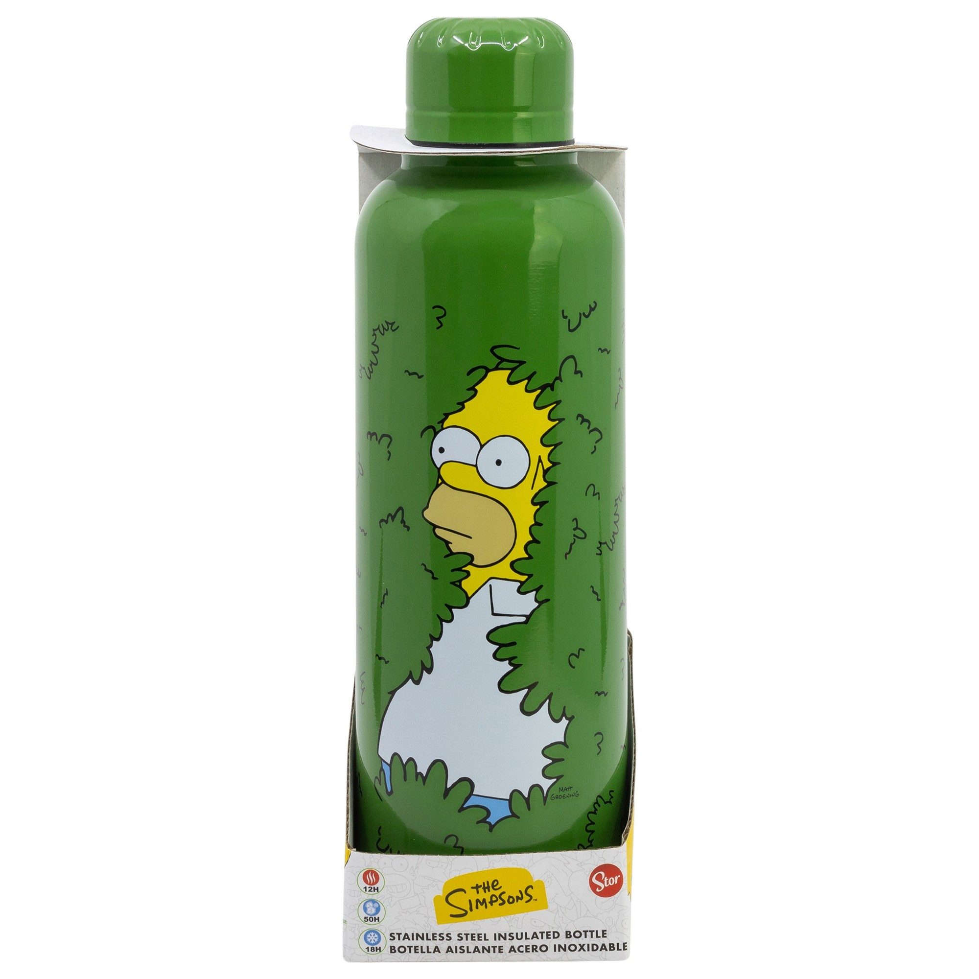 The Simpsons Trinkflasche The Simpsons Homer Edelstahl Thermo Wasserflasche Trinkflasche Flasche