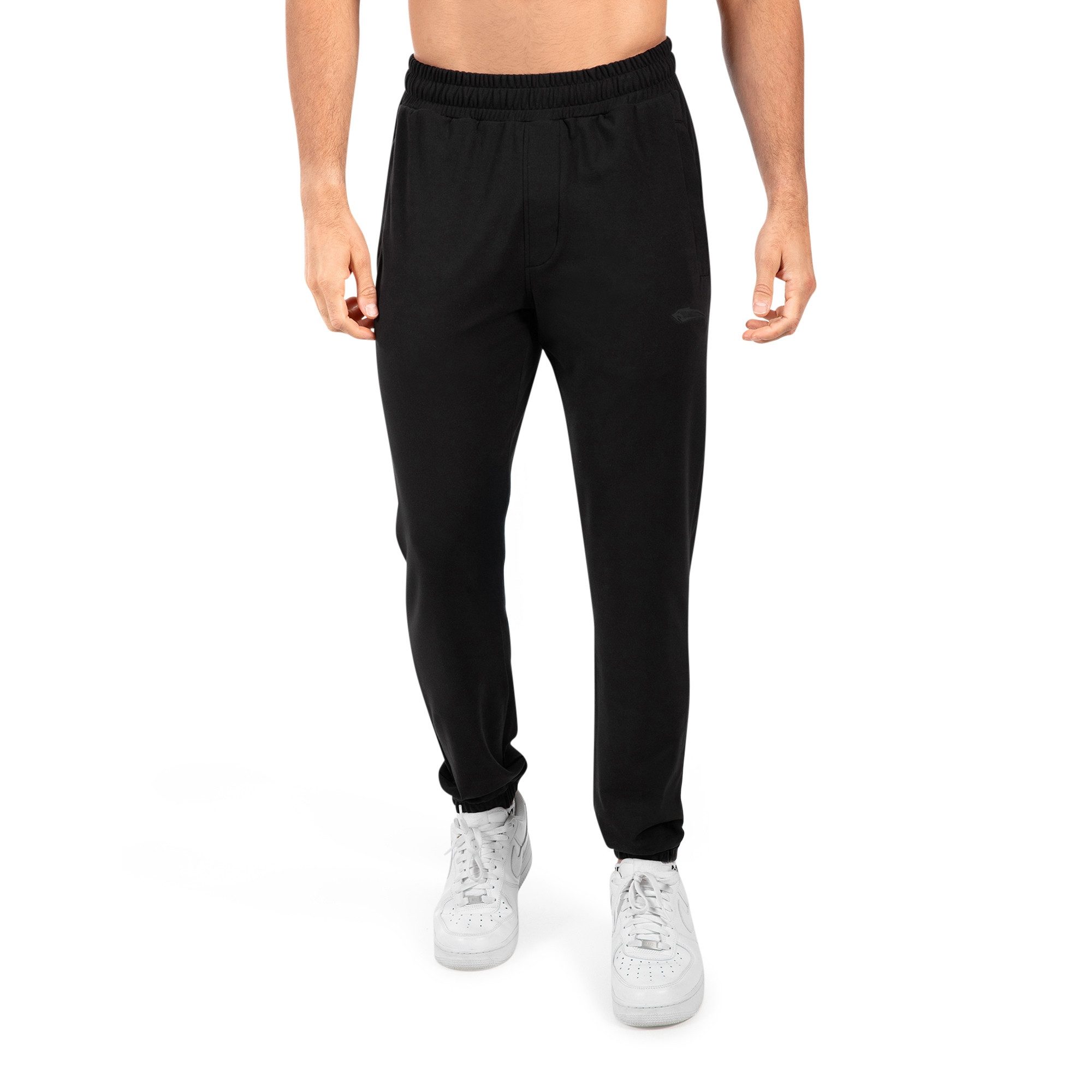 Smilodox Jogginghose Delian, Bequeme Sporthose mit 3D Rubber Print, Elastischem Bund Hohe Bewegungsfreiheit Minimalistisches Design, Freizeit Gym Alltag