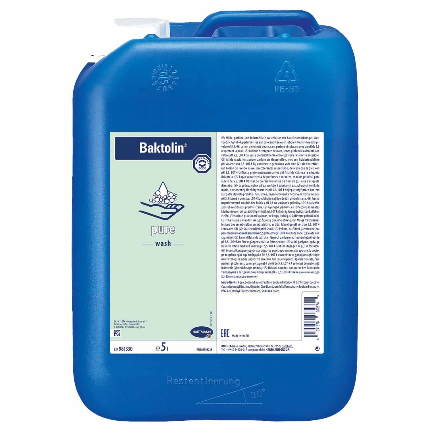 HARTMANN Handseife HARTMANN Baktolin pure Waschlotion 5 Liter