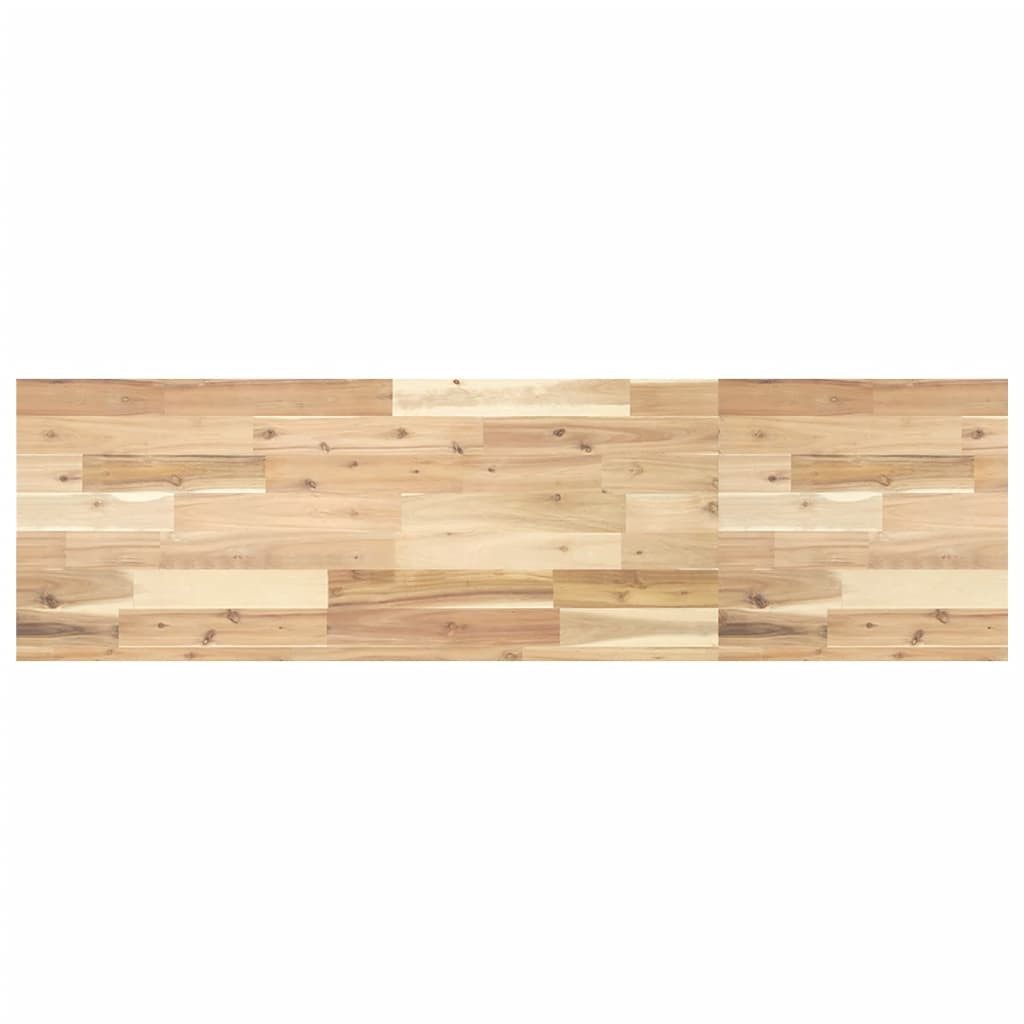 vidaXL Badezimmerspiegelschrank Waschtischplatte Unbehandelt 140x40x4 cm Massivholz (1-St)