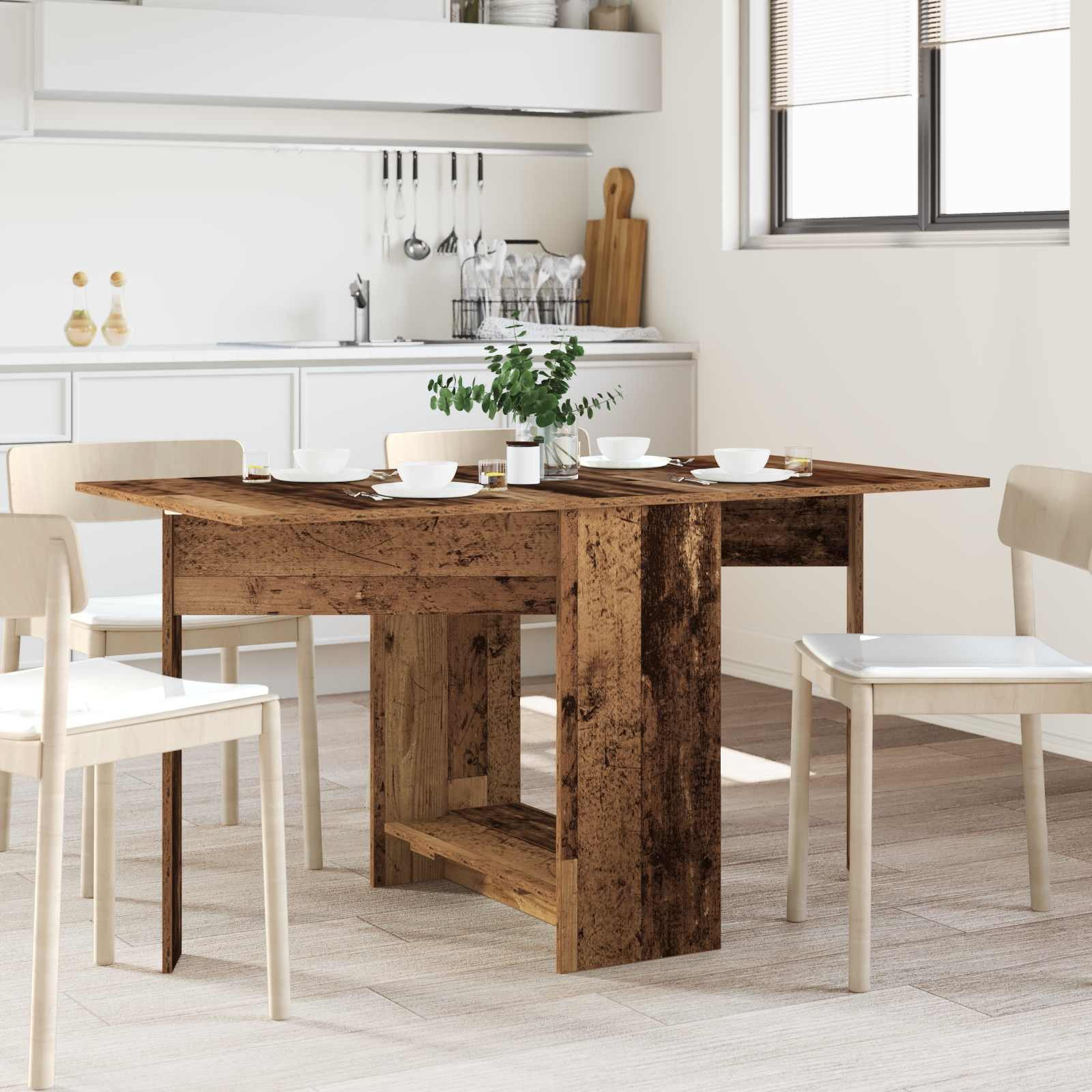 vidaXL Esstisch Esstisch 138 x 70 x 73,5 cm Holzwerkstoff Altholz Rechtwinklig (1-St)