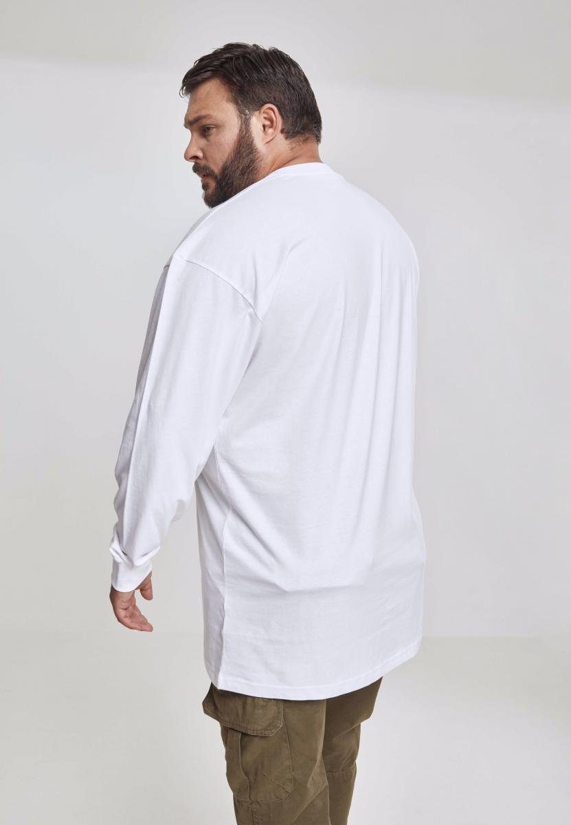 Tee white Tall L/S Herren T-Shirt URBAN CLASSICS (1-tlg)