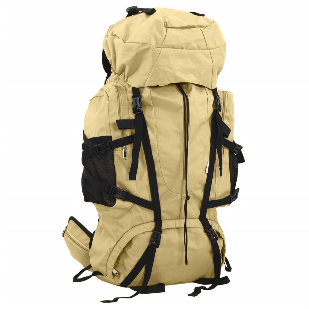 vidaXL Wanderrucksack Rucksack Bergrucksack Wanderrucksack Trekkingrucksack Khaki 80 L Oxfor