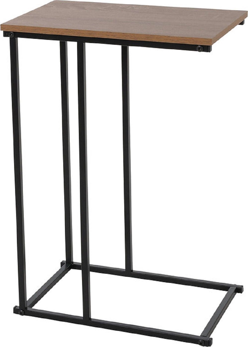 Meinposten Beistelltisch Beistelltisch Butler schwarz Metall 40x26x58 cm hoch (1-St)