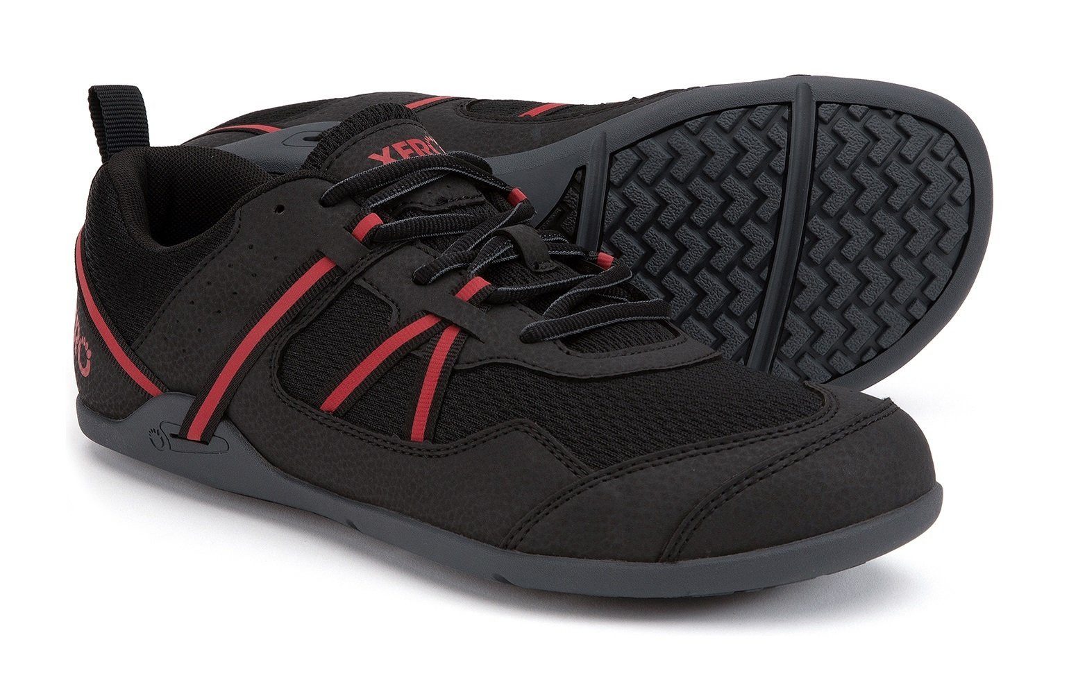 Xero Shoes Minimal-Travelschuhe Prio schwarz/rot Herren Wanderschuh