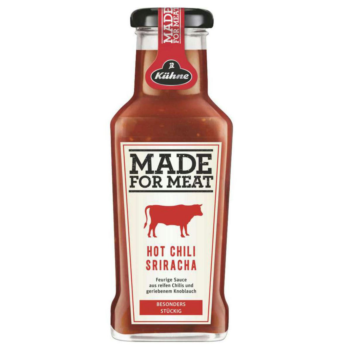 Kühne Saucen, Kuehne Made for Meat Sriracha Hot Chili Sauce scharf pikant 235ml