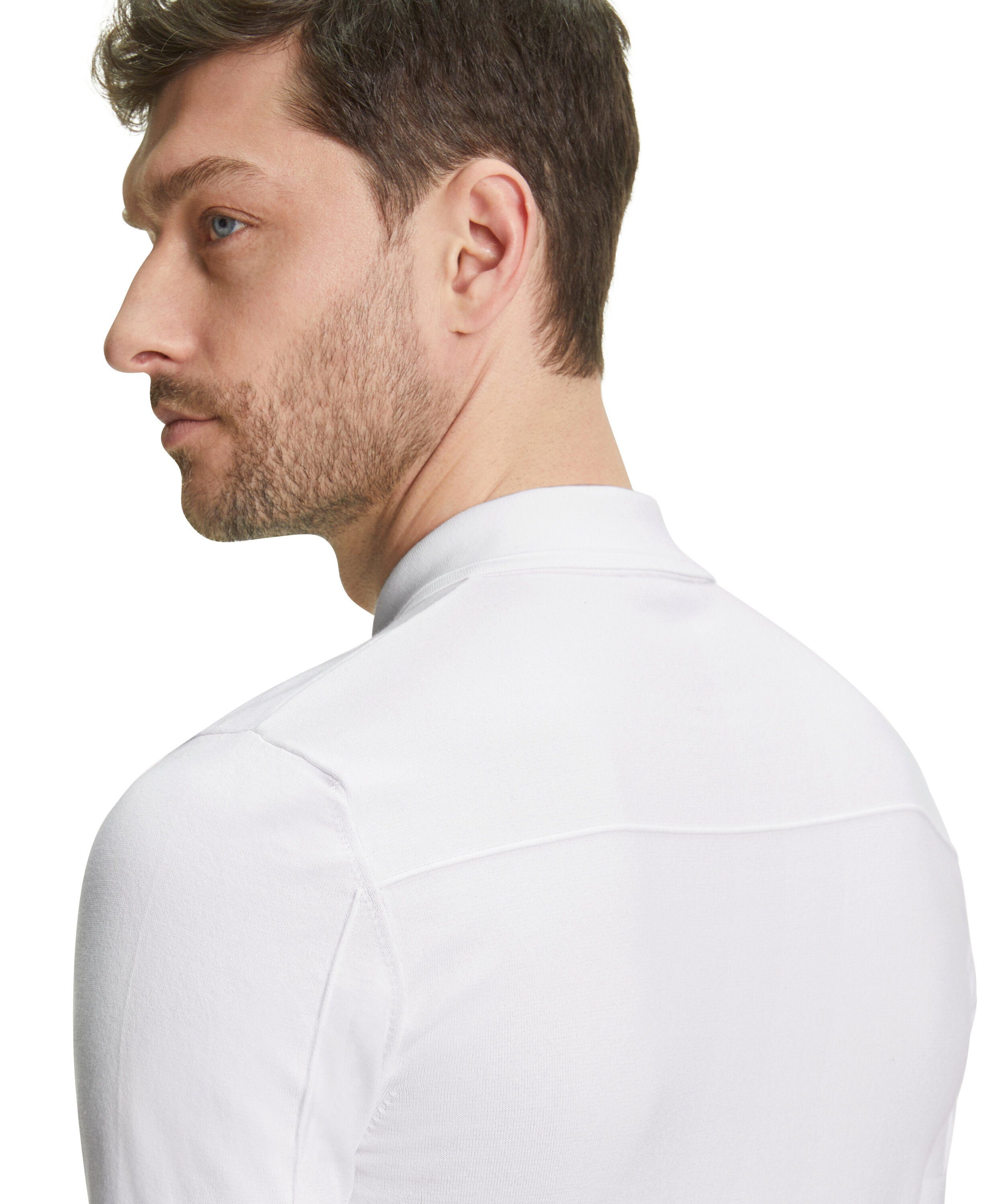 (2860) white FALKE mit Bio-Baumwolle Poloshirt