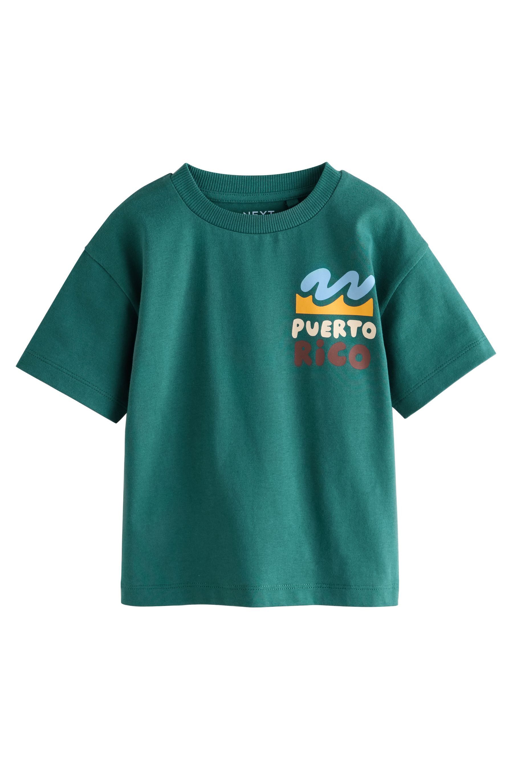 T-Shirt Kurzarm-T-Shirt mit Rücken-Print