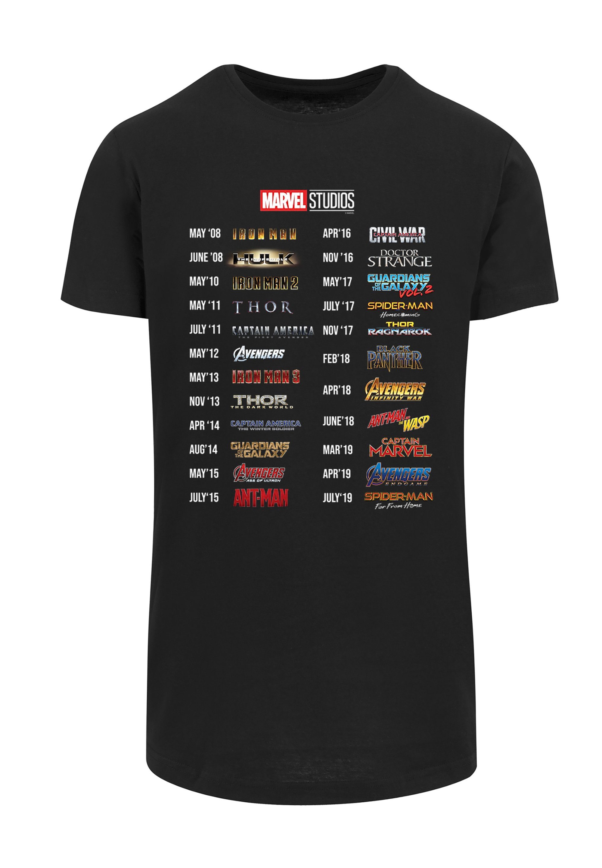 F4NT4STIC T-Shirt Marvel Studios 10 Print Movies Of Years