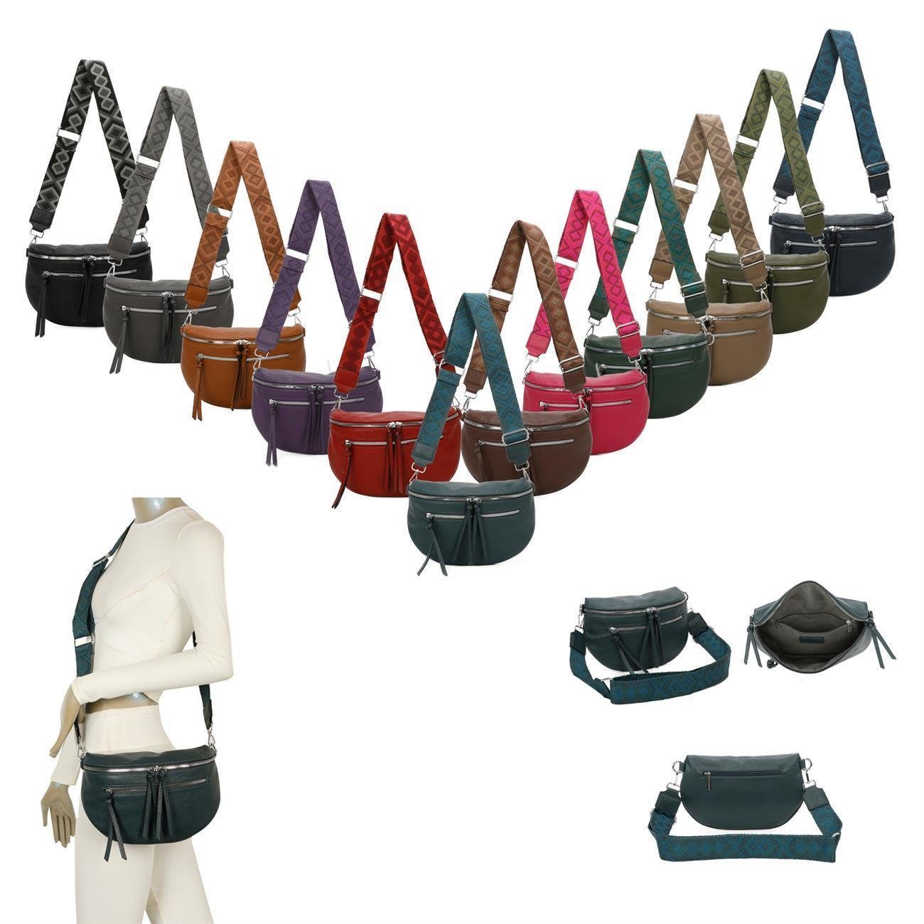 ITALYSHOP24 Schultertasche Damen Brusttasche Umhängetasche CrossBody günstig online kaufen