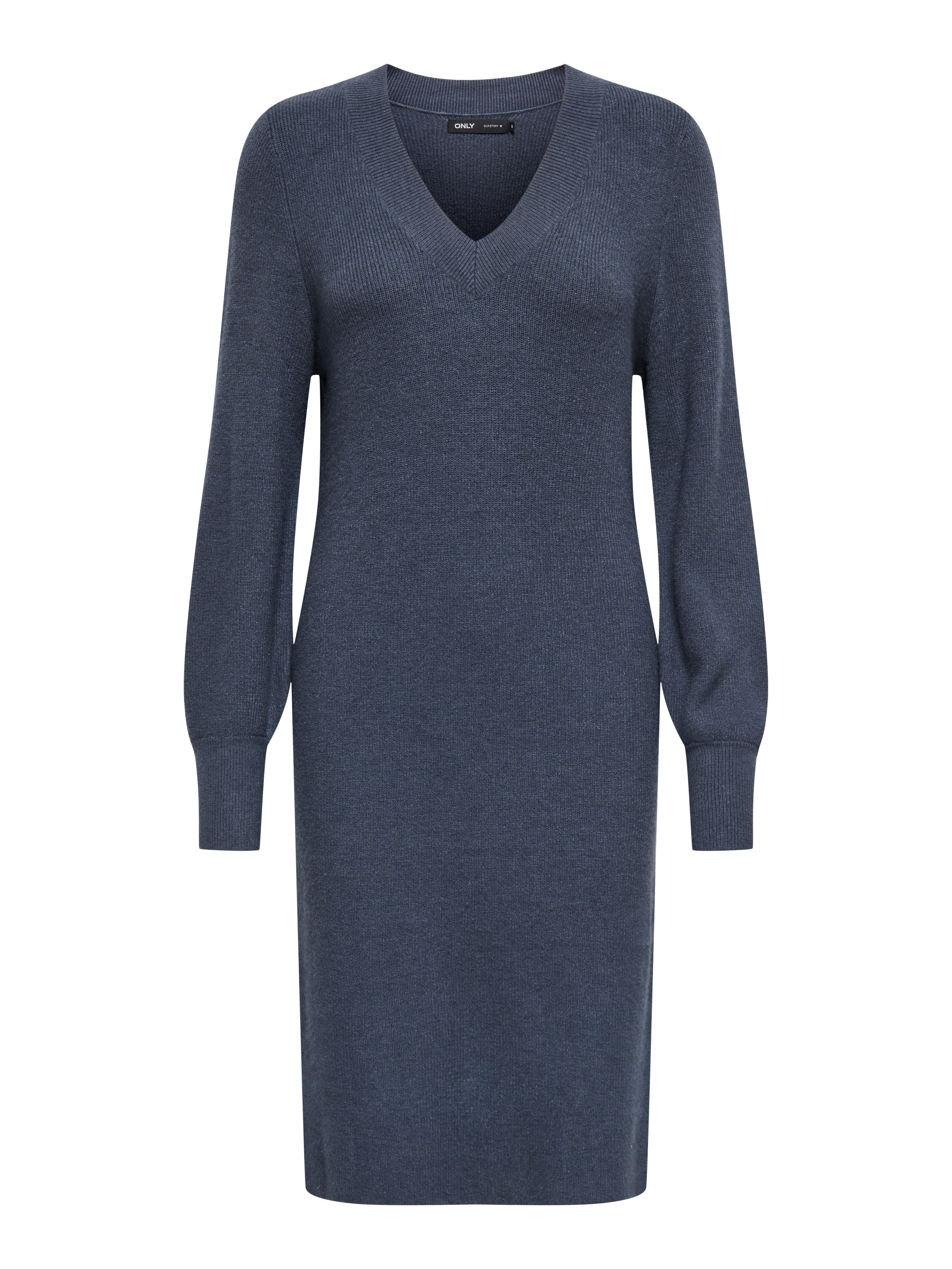 ONLY Strickkleid ONLKATIA LS V-NECK DRESS NCA KNT günstig online kaufen