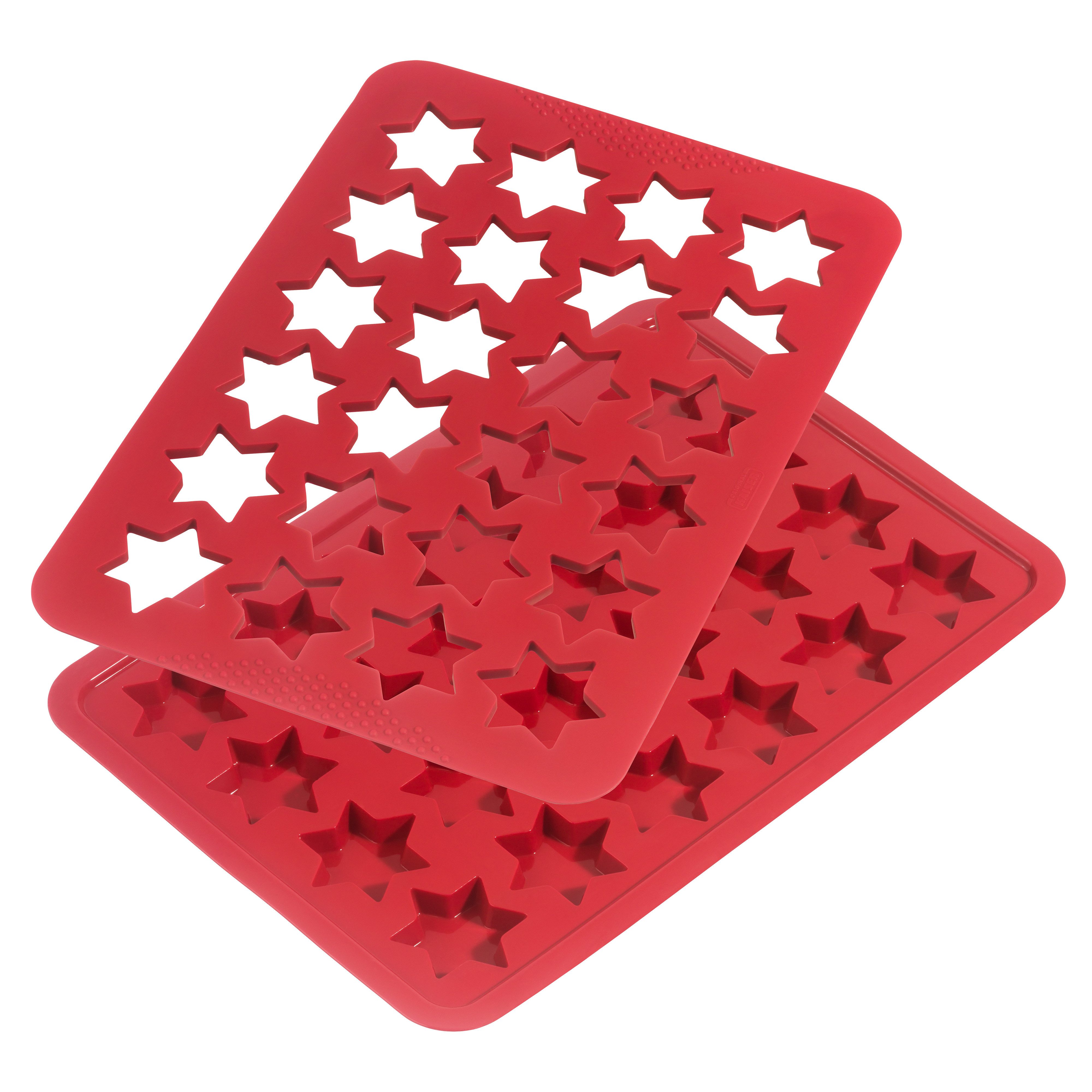 Kaiser Форми для випічки Backform Kaiser, (2-tlg), 24 Sterne, Teigrohling-Matte und Guss-Matte, spülmaschinenfest