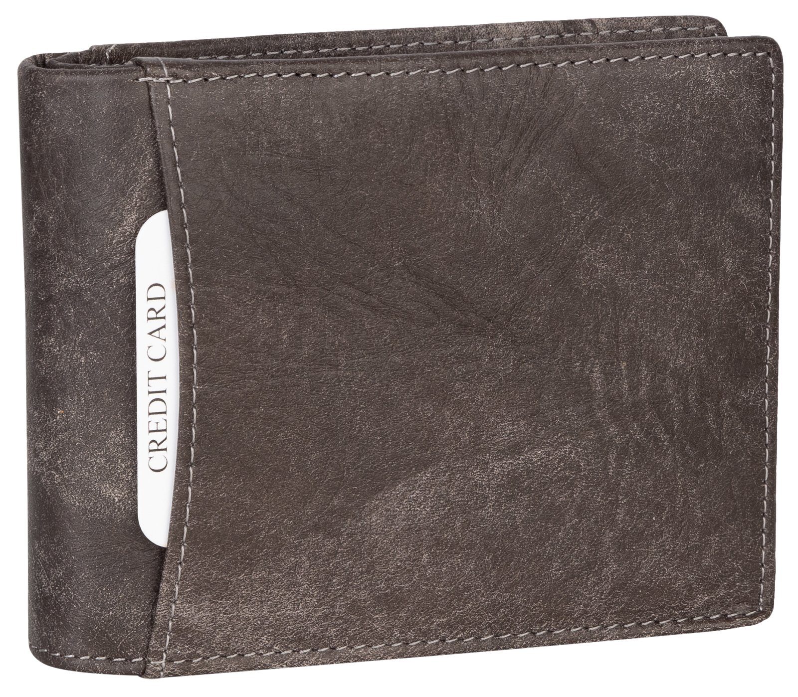 Wild Things Only !!! Geldbörse RFID echt Leder Portemonnaie Geldbörse Geldbeutel Herren Querformat, RFID Schutz – Bild 2 von 5