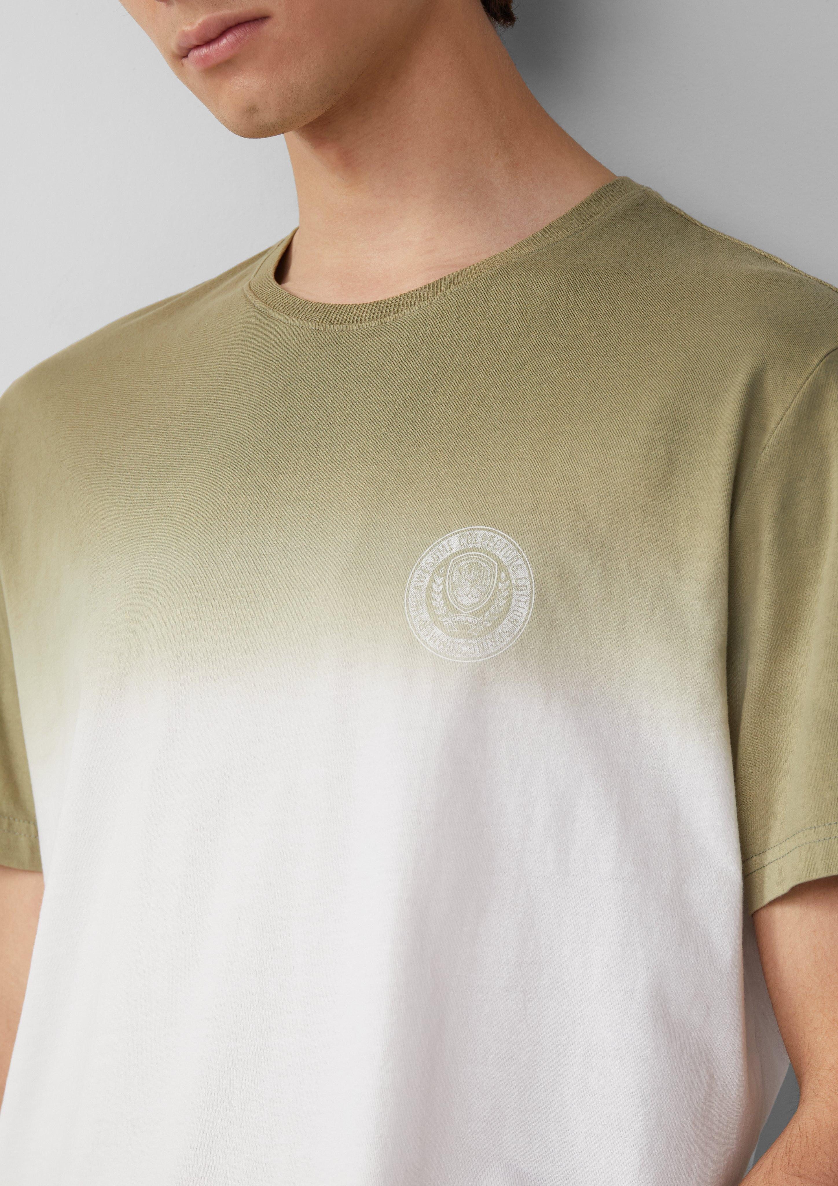 QS Kurzarmshirt T-Shirt mit Farbverlauf und günstig online kaufen