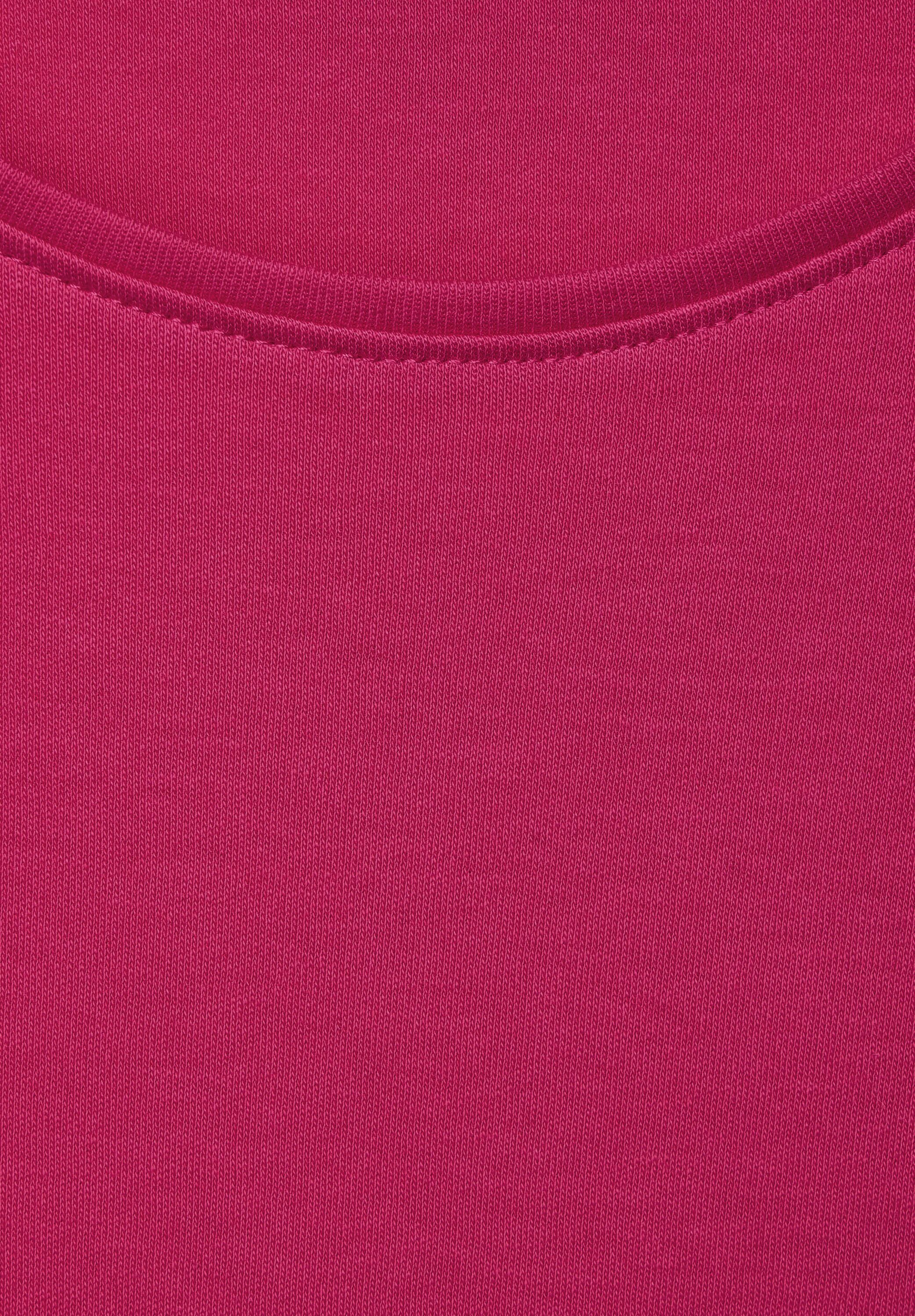 Cecil T-Shirt in coral Unifarbe cosy