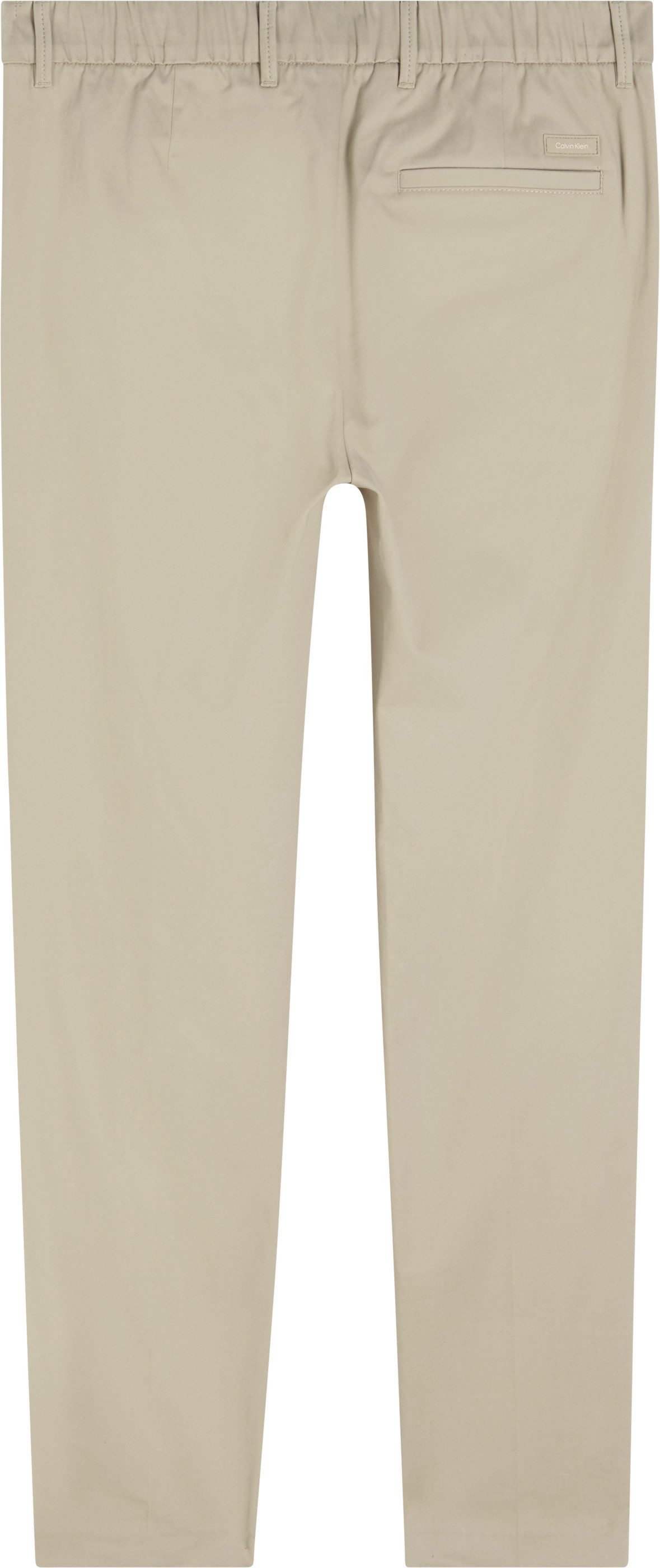 Calvin Klein Bundfaltenhose SATEEN STRETCH TAPERED günstig online kaufen