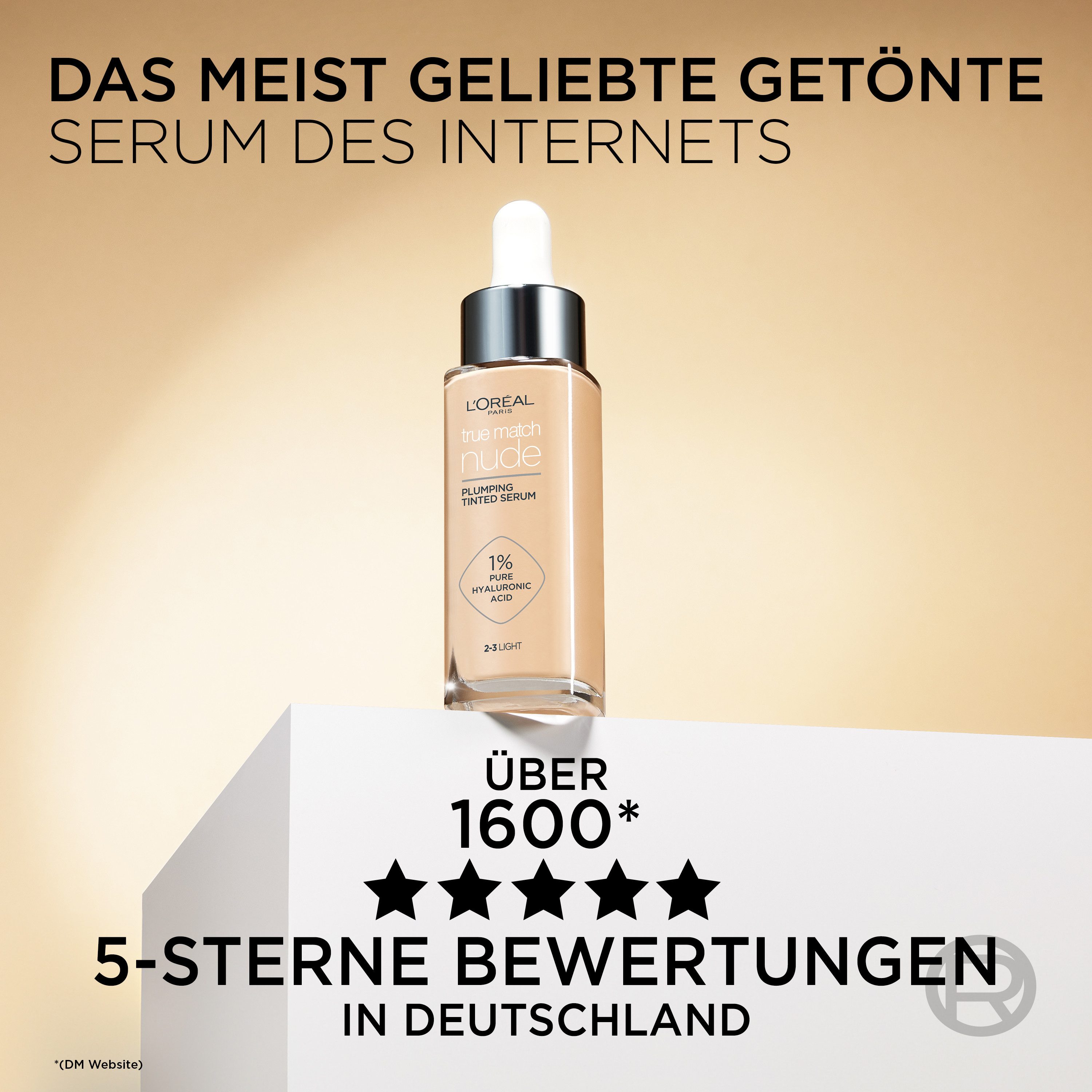 L'ORÉAL PARIS Foundation TRUE MATCH GETÖNTES SERUM, für einen frischen und strahlenden Teint