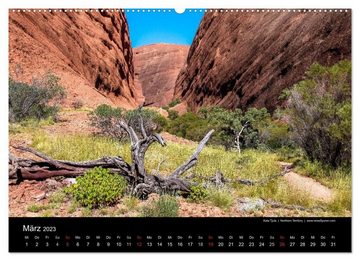 CALVENDO Wandkalender Australien 2023 Natur und Kultur (Premium, hochwertiger DIN A2 Wandkalender 2023, Kunstdruck in Hochglanz)
