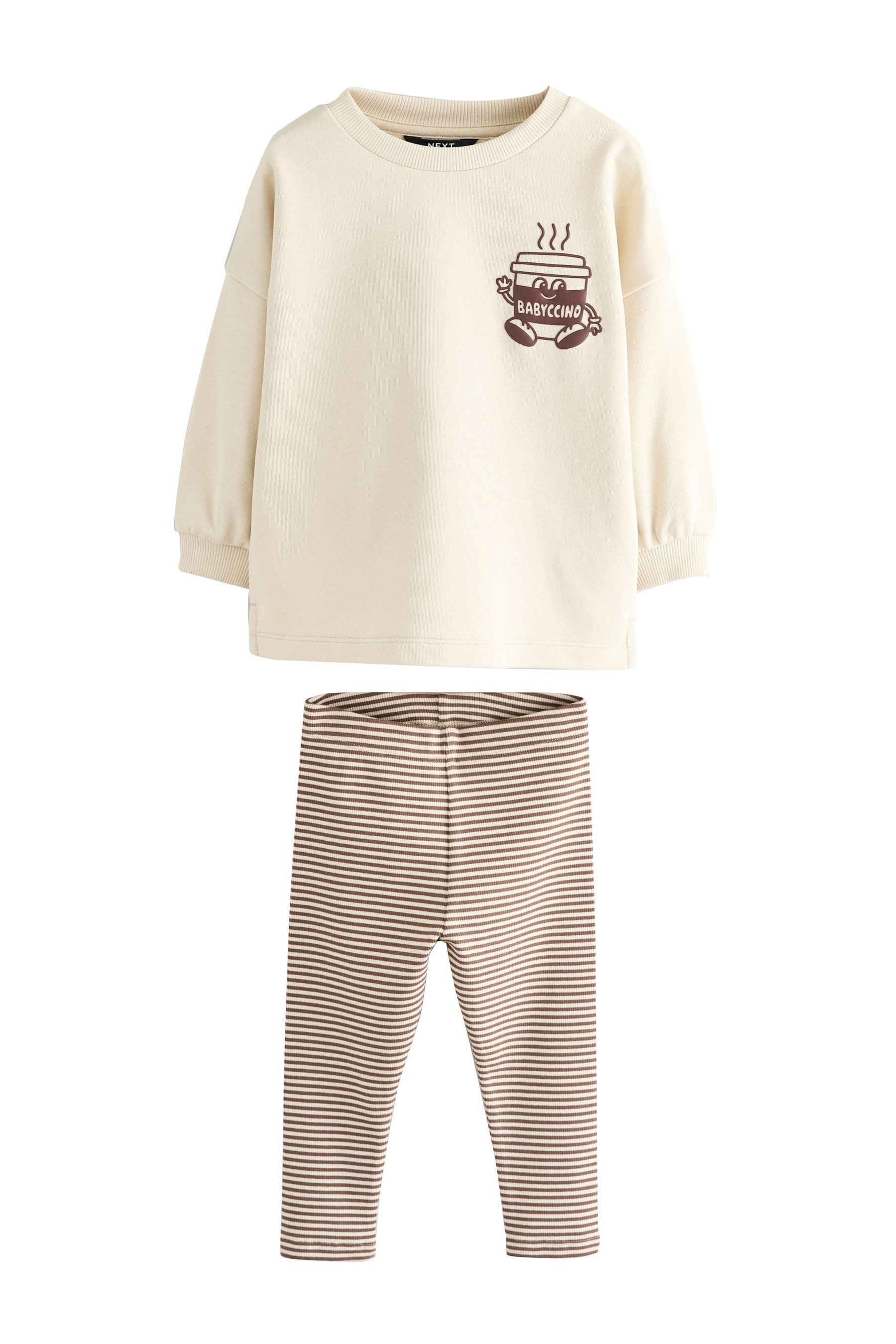 Next Top & Trousers 2-piece set with long-sleeved top and leggings (4-piece)