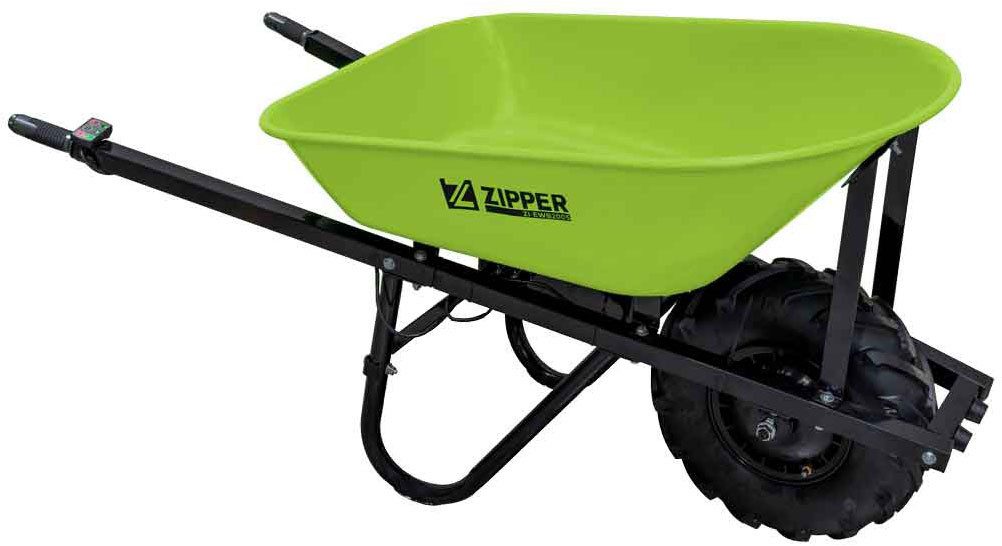 ZIPPER Motorschubkarre, 100 l, ideal für den Transport von Schüttgütern rund um Haus, Hof und Garten