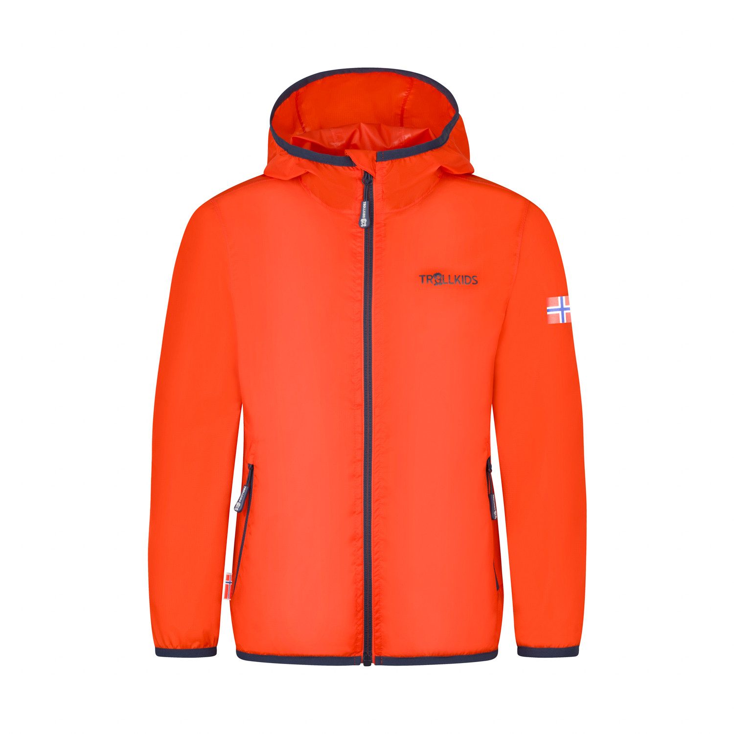 TROLLKIDS Regenjacke Kids Trolltunga Jacket wasserdicht, winddicht, mit Kapuze, aus Polyamid