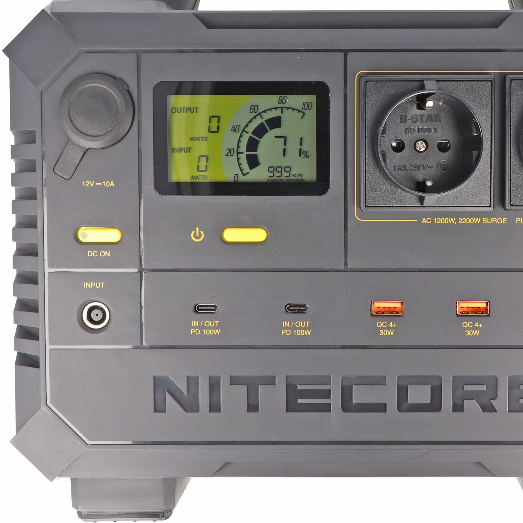 Nitecore Akku Kapazität, Power perfekt 348000mAh als mit Nitecore NES1200 Station m