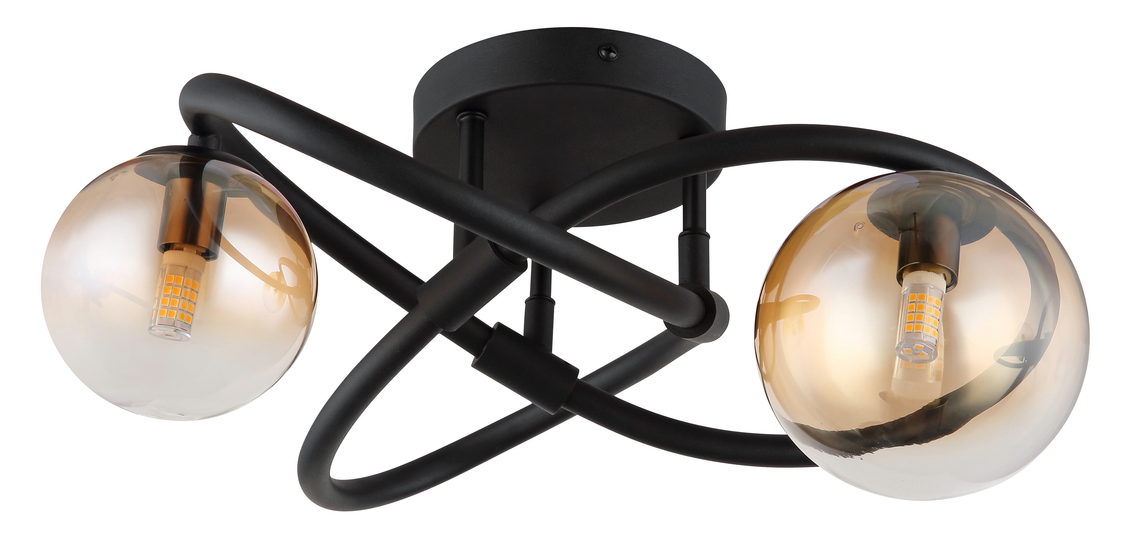 GLOBO LIGHTING Deckenleuchte TUBERIUS, Leuchtmittel wechselbar, Warmweiß, Deckenlampe/Wohnzimmer/Schlafzimmer/modern