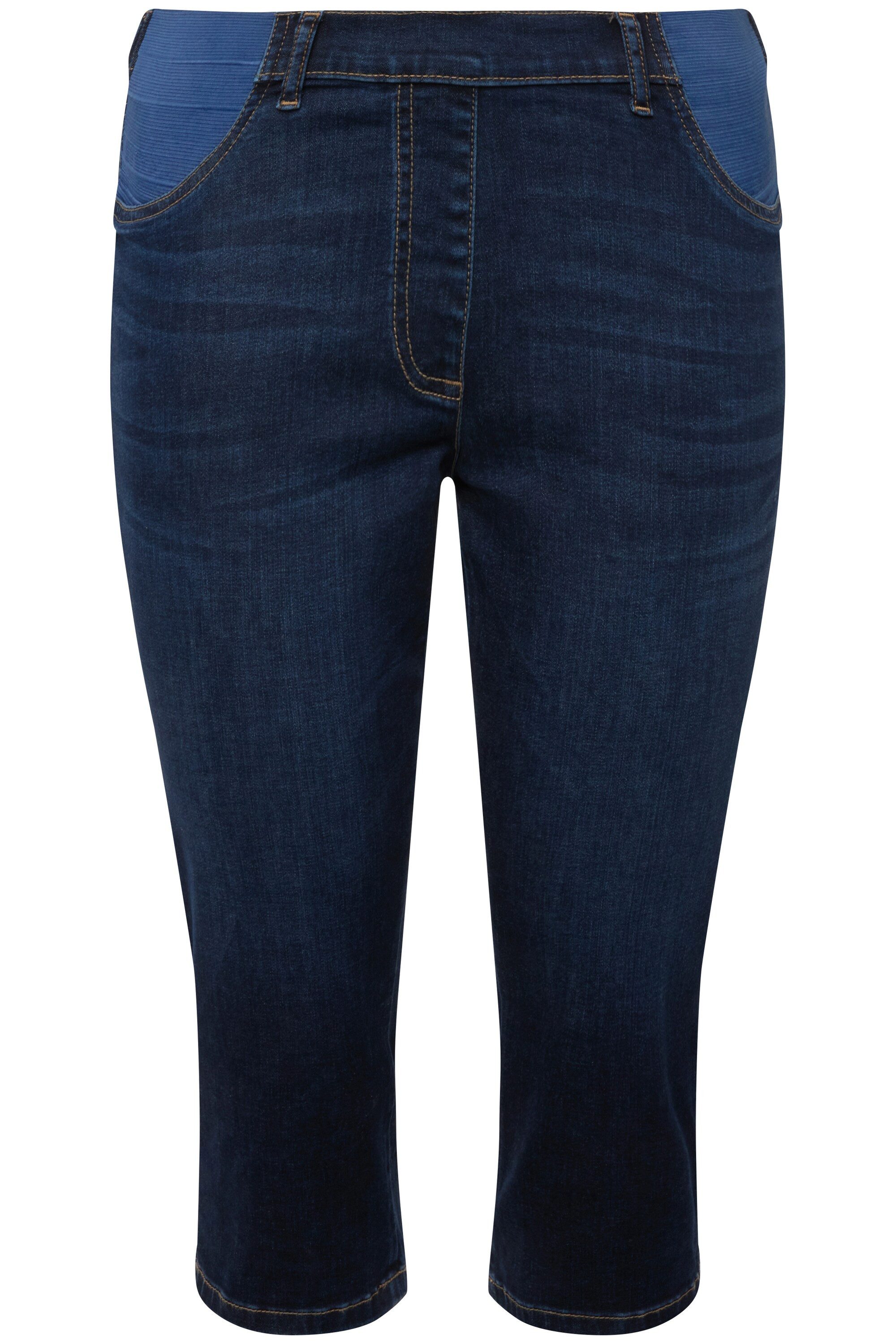 Ulla Popken 5-Pocket-Jeans Capri-Jeans Sienna schmales günstig online kaufen