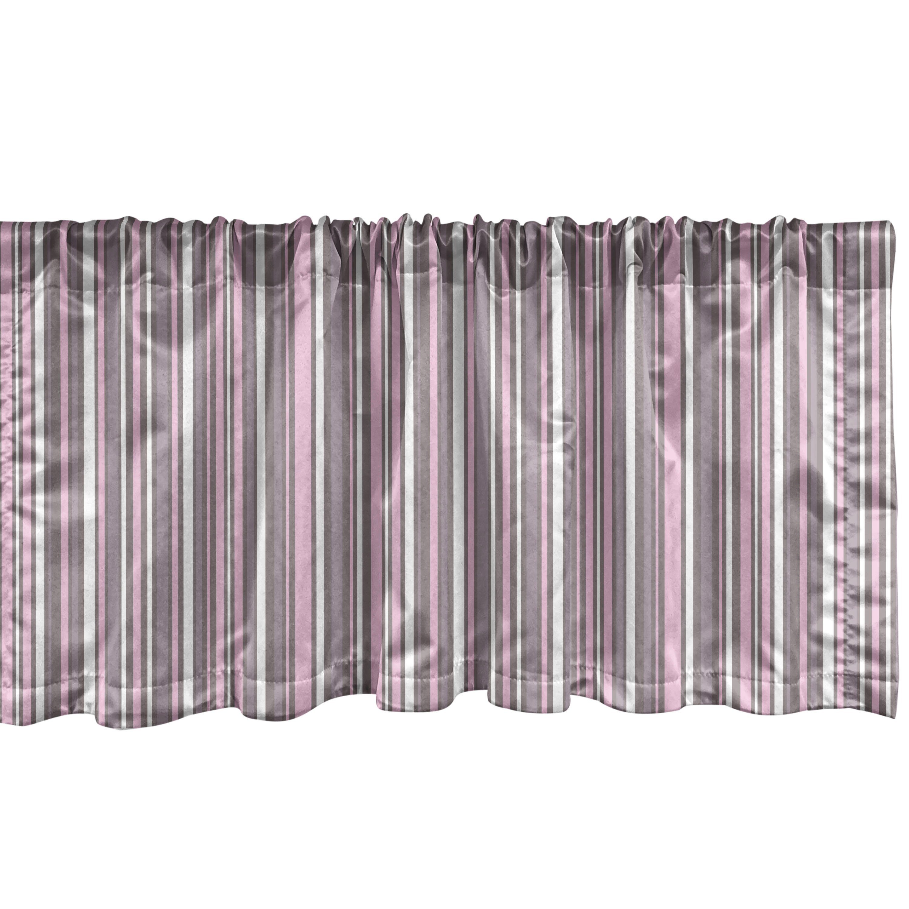 Scheibengardine Vorhang für Küche mit Kunst Line Geometrisch Vertical Schlafzimmer Dekor Abakuhaus, Stangentasche, Volant Microfaser