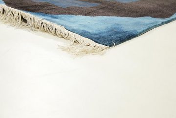 Seidenteppich China Seide 250x250 Handgeknüpfter Orientteppich Quadratisch, Nain Trading, quadratisch, Höhe: 5 mm