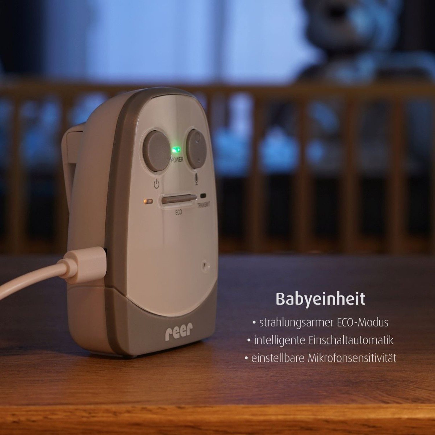 Reer Babyphone Audio-Babyphone, Audio Babyphone, 1-tlg., bis zu 450 Meter Reichweite, bis zu 450 Meter Reichweite
