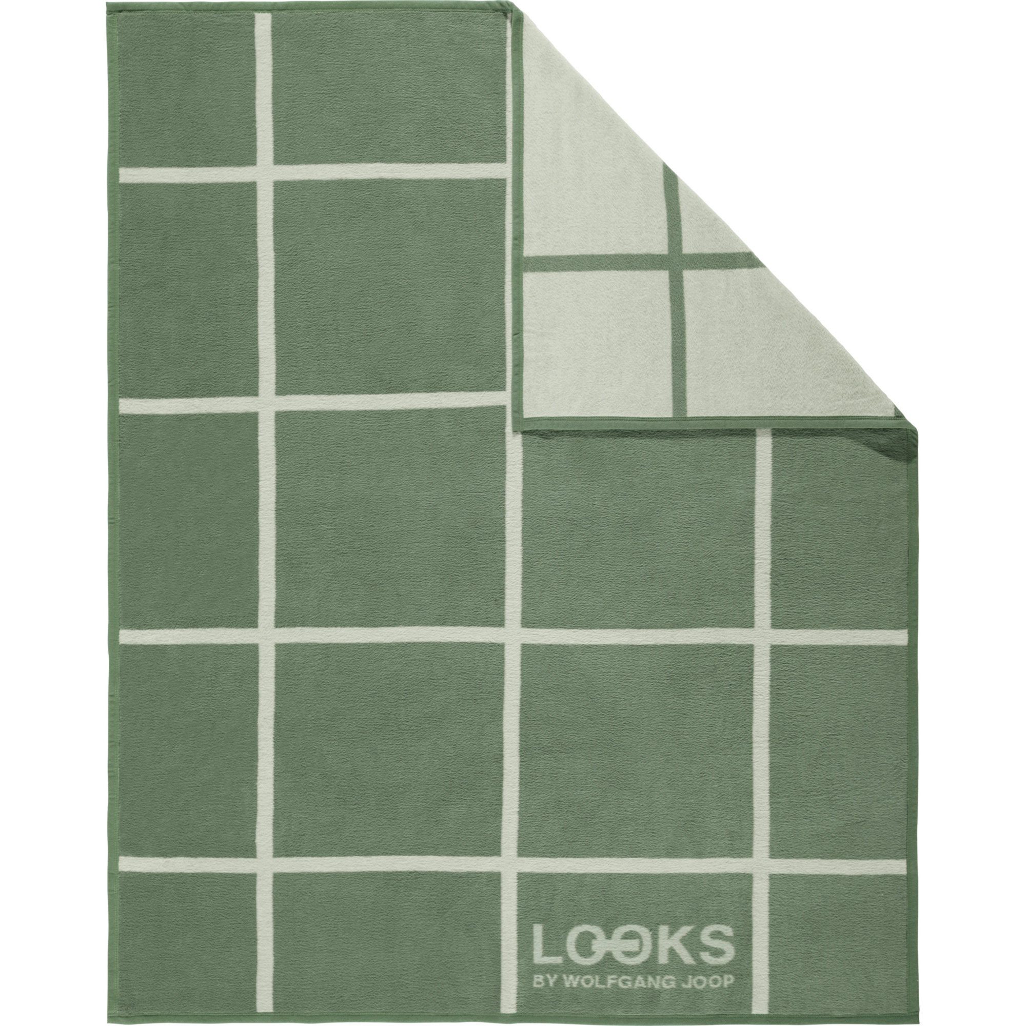 Wohndecke Wohndecke 2er-Pack, LOOKS by Wolfgang Joop, Baumwollmischung Karo – Bild 2 von 3