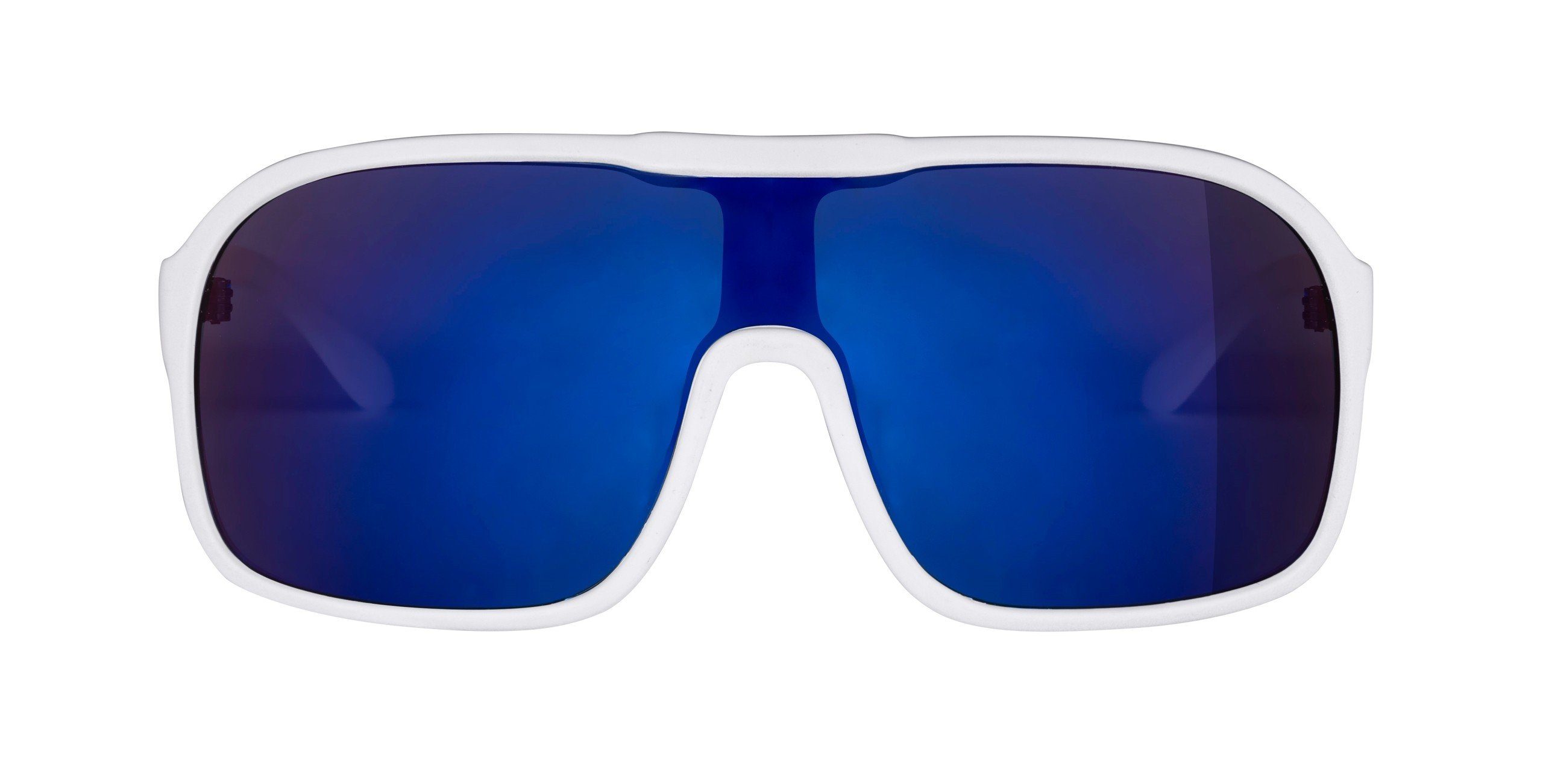 FORCE FORCE Fahrradbrille matt-weiss Sonnenbrille blaue Linse MONDO