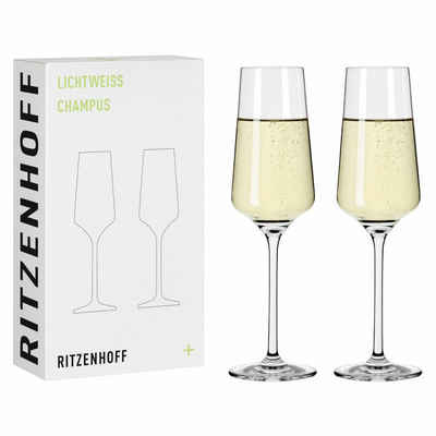 Ritzenhoff Champagnerglas Lichtweiss Julie 001, Kristallglas