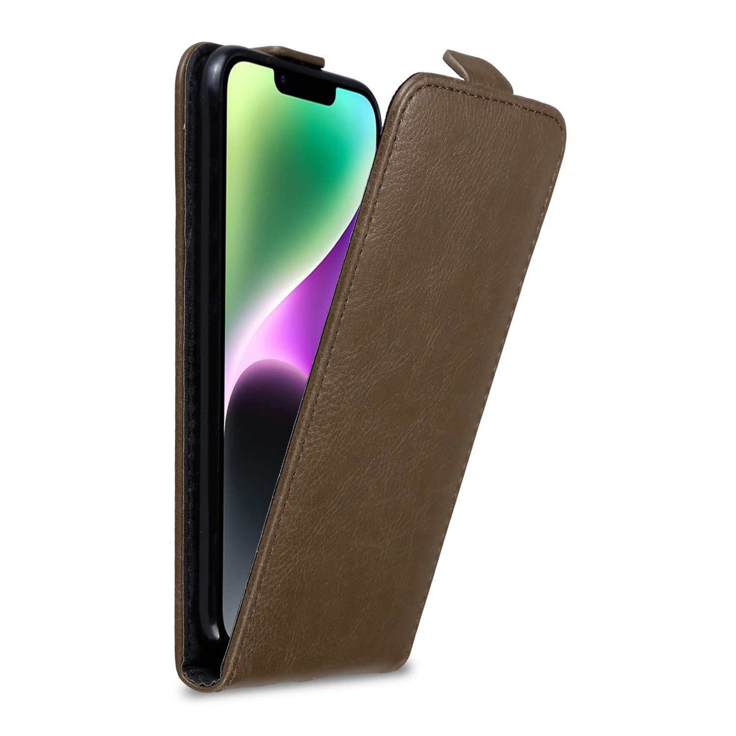 Cadorabo Handyhülle für iPhone 14 Hülle Apple iPhone 14, Handy Schutzhülle, Klappbare Hülle, Kunstleder mit Magnetverschluss