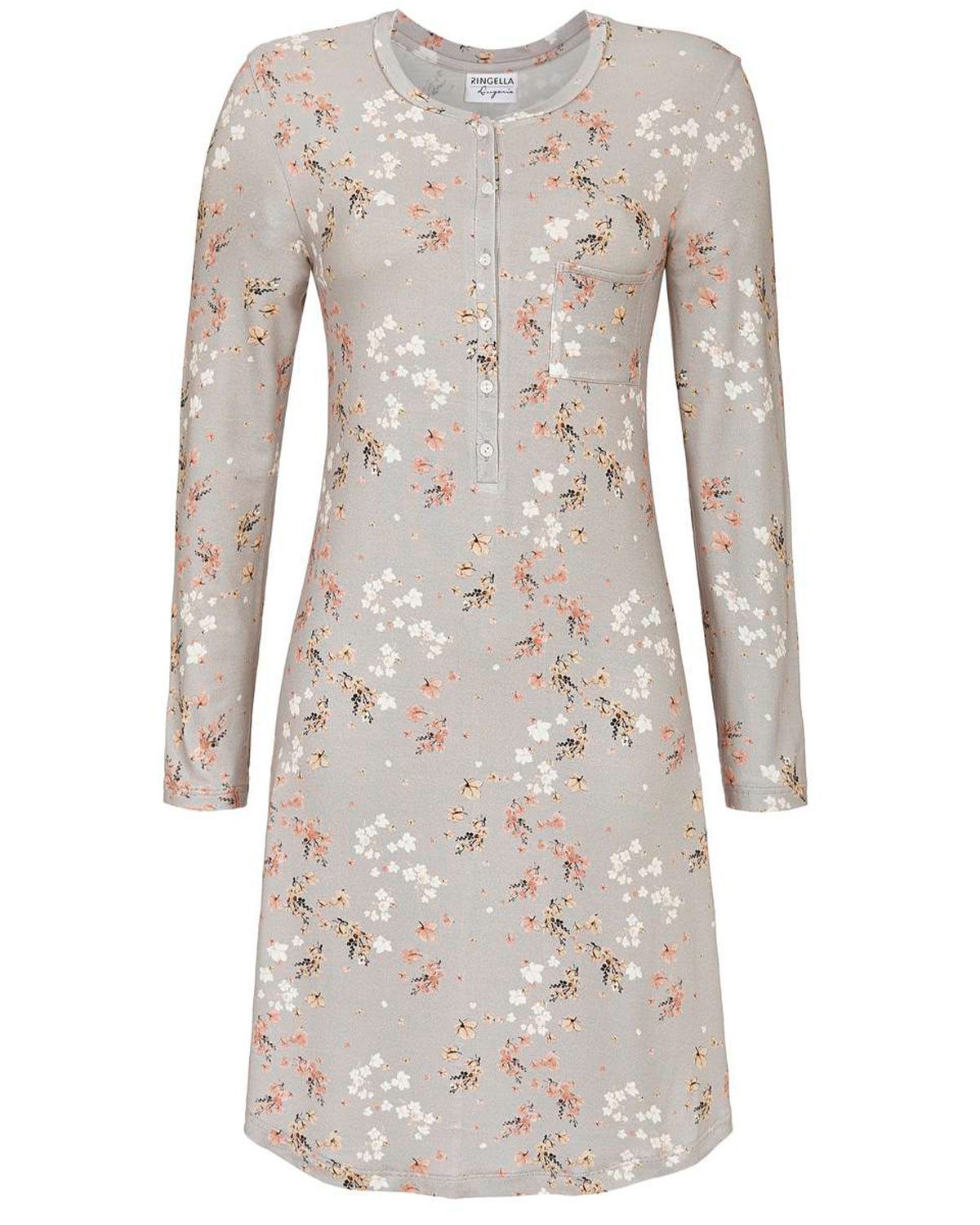 Ringella Nachthemd RINGELLA Langarm Nachthemd mit Knopfleiste 'Frühli günstig online kaufen