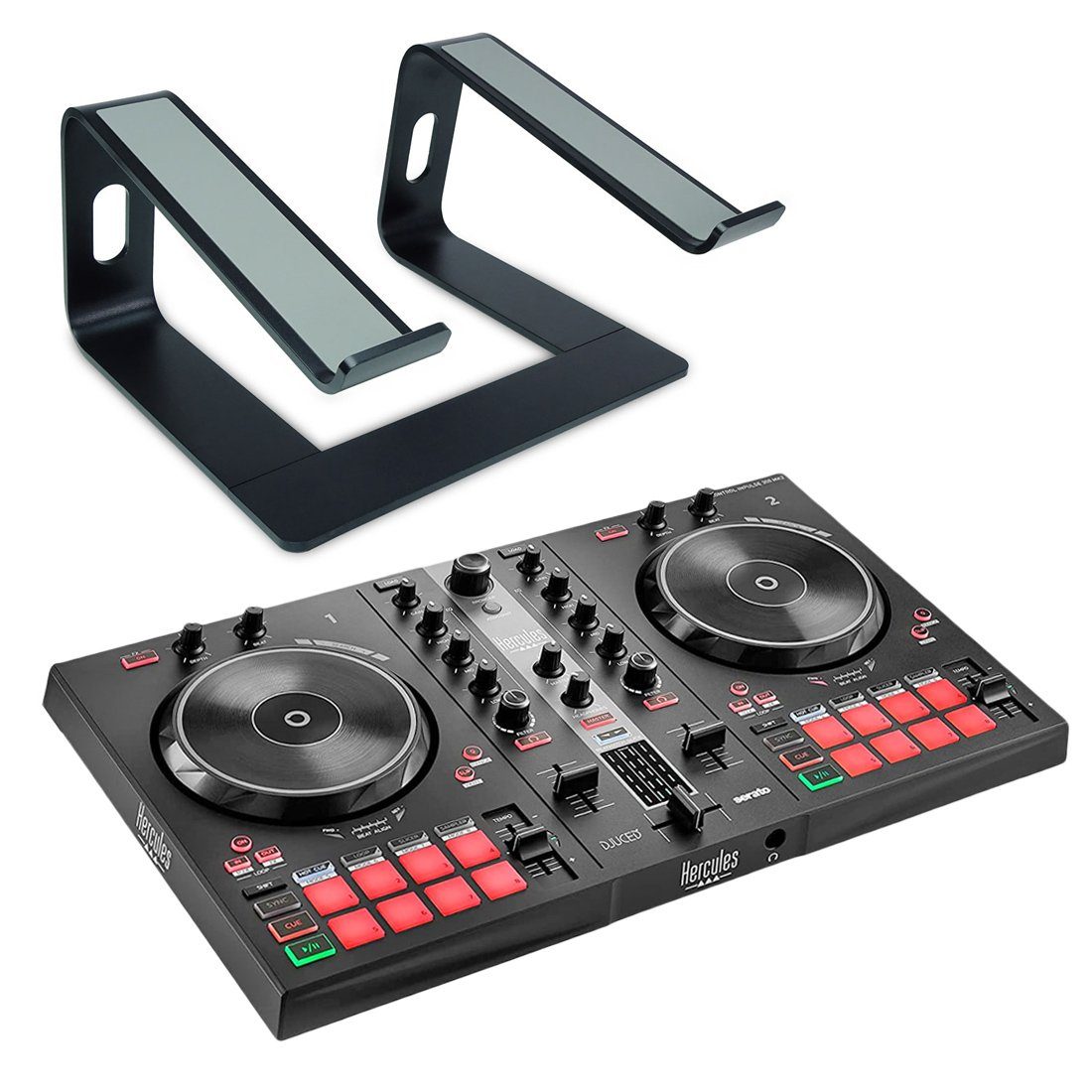 DJ Controller Hercules DJ Control Inpulse 300 MK2 mit Laptopständer