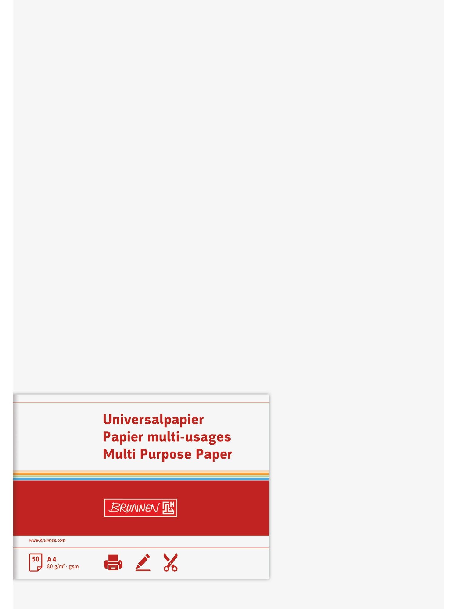 Baier Kindersitz Drucker- und Kopierpapier Multifunktionspapier A4 matt 80g weiß 50 Blatt