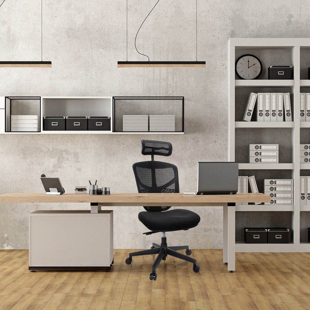 Drehstuhl OFFICE ENJOY (1 I Stoff/Netzstoff St), ergonomisch hjh Schreibtischstuhl Profi Bürostuhl