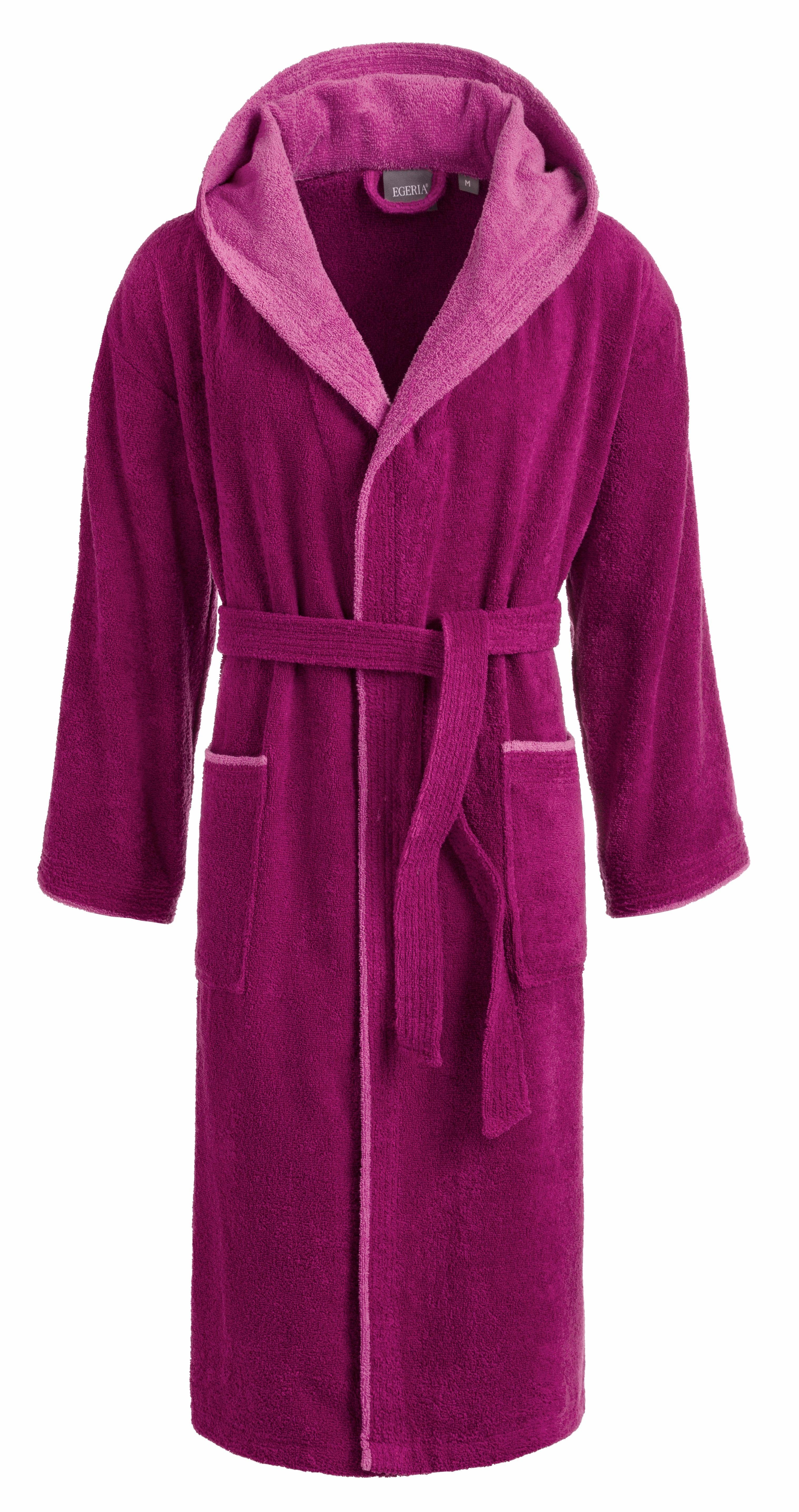 Egeria Unisex-Bademantel Cairo, ideal für Sauna & Spa, Hotelbademantel, Mor günstig online kaufen