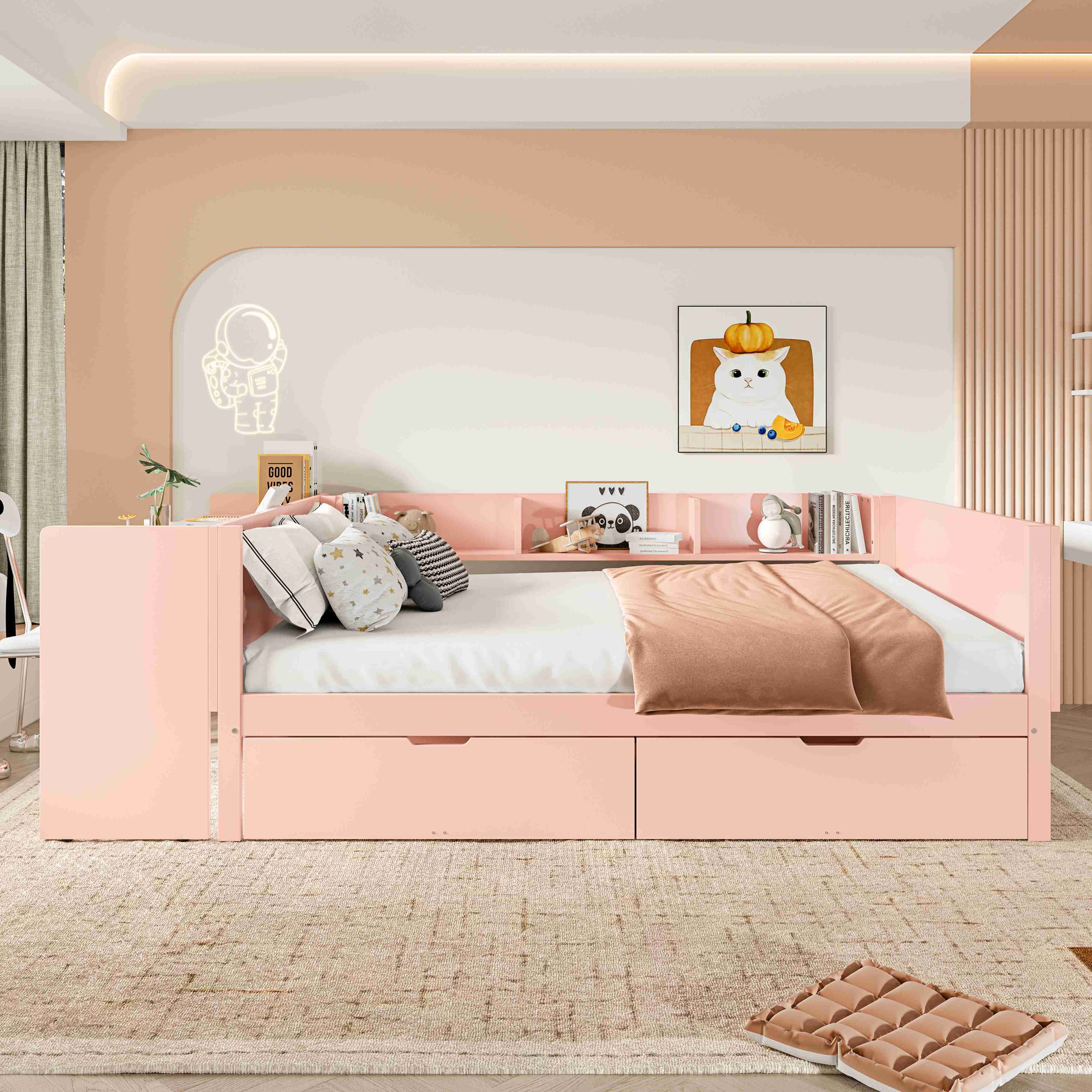 BlingBin Holzbett Kinderbett Multifunktionales Bett (1-tlg., günstig online kaufen
