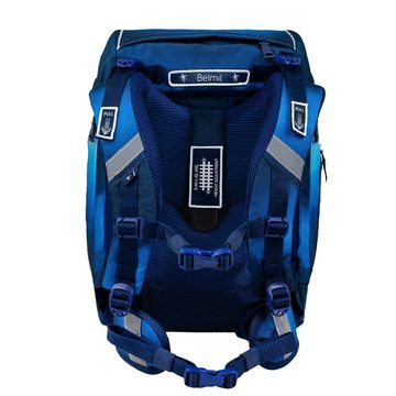 Belmil Rucksack Rucksack Comfy Plus Premium Schulranzen Set 5-teilig Blue Navy Tasche