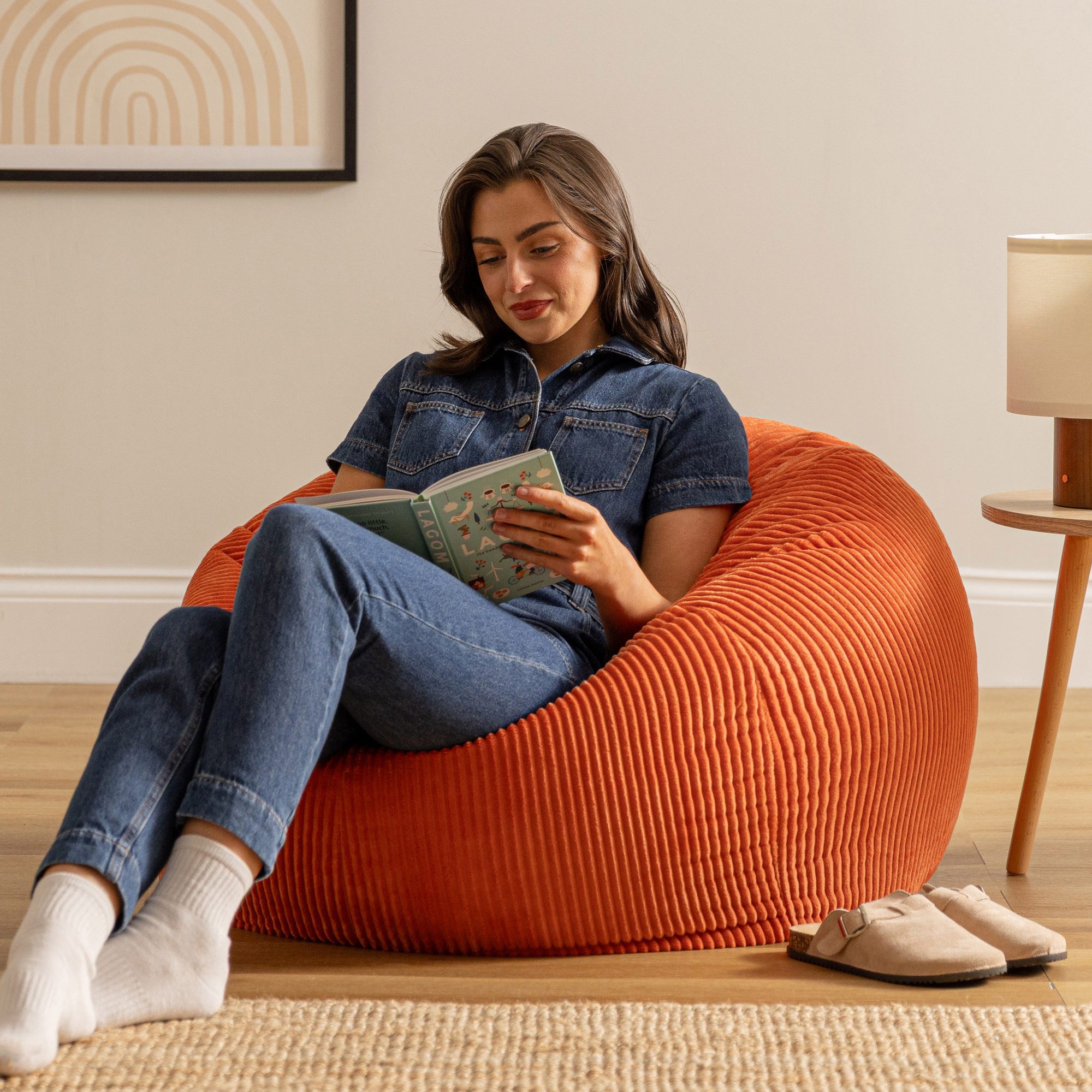 icon Sitzsack Sitzsack Erwachsene aus Cord flauschig „Kingston“, 85x50cm, M günstig online kaufen