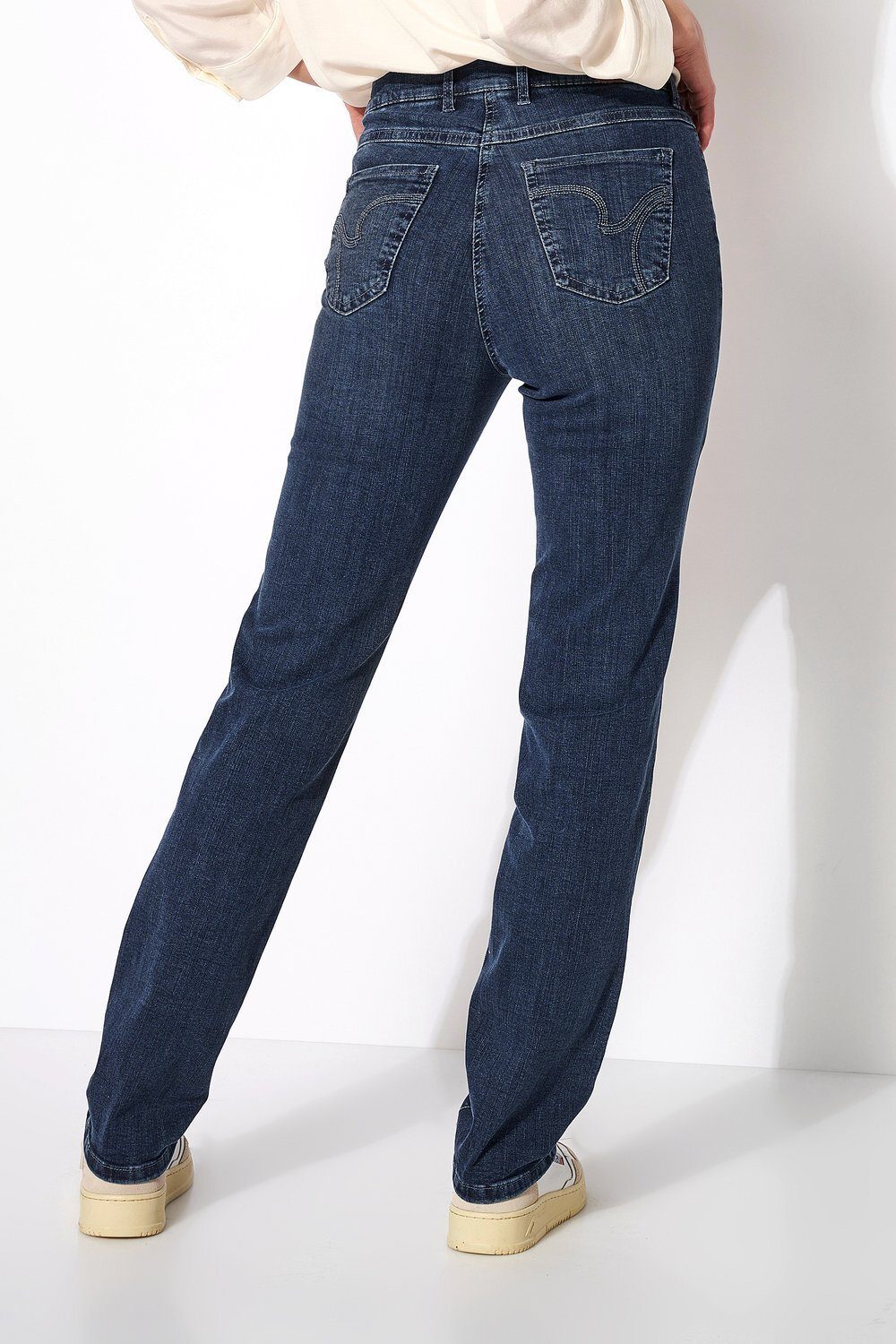 TONI 5-Pocket-Jeans Po und Shaping-Effekt mittelblau Perfect Bauch - Shape an mit 502