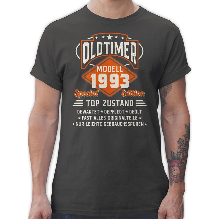 Shirtracer T-Shirt Oldtimer Modell 1993 - 30. Geburtstag - Herren Premium T-Shirt männer tshirt 1992 - t shirt 30 jahre herren - 30-geburtstag